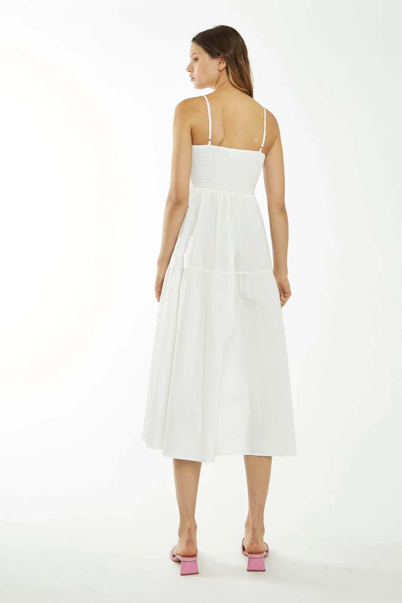 White Empire-Line Midaxi-Dress - Image 2