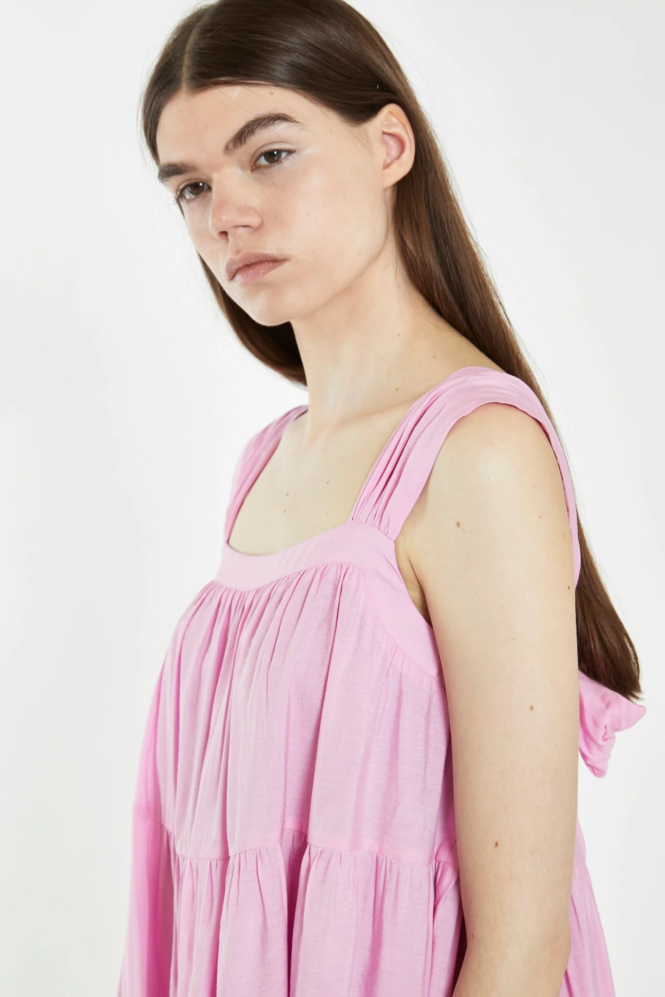 Candy Pink Tie-Back Mini Dress - Image 4