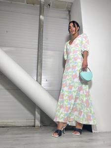 Multi Blurred Floral Maxi Dress - Image 13