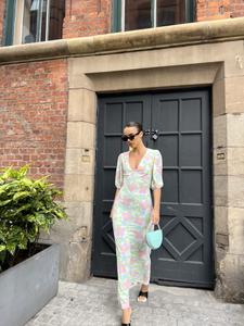 Multi Blurred Floral Maxi Dress - Image 15