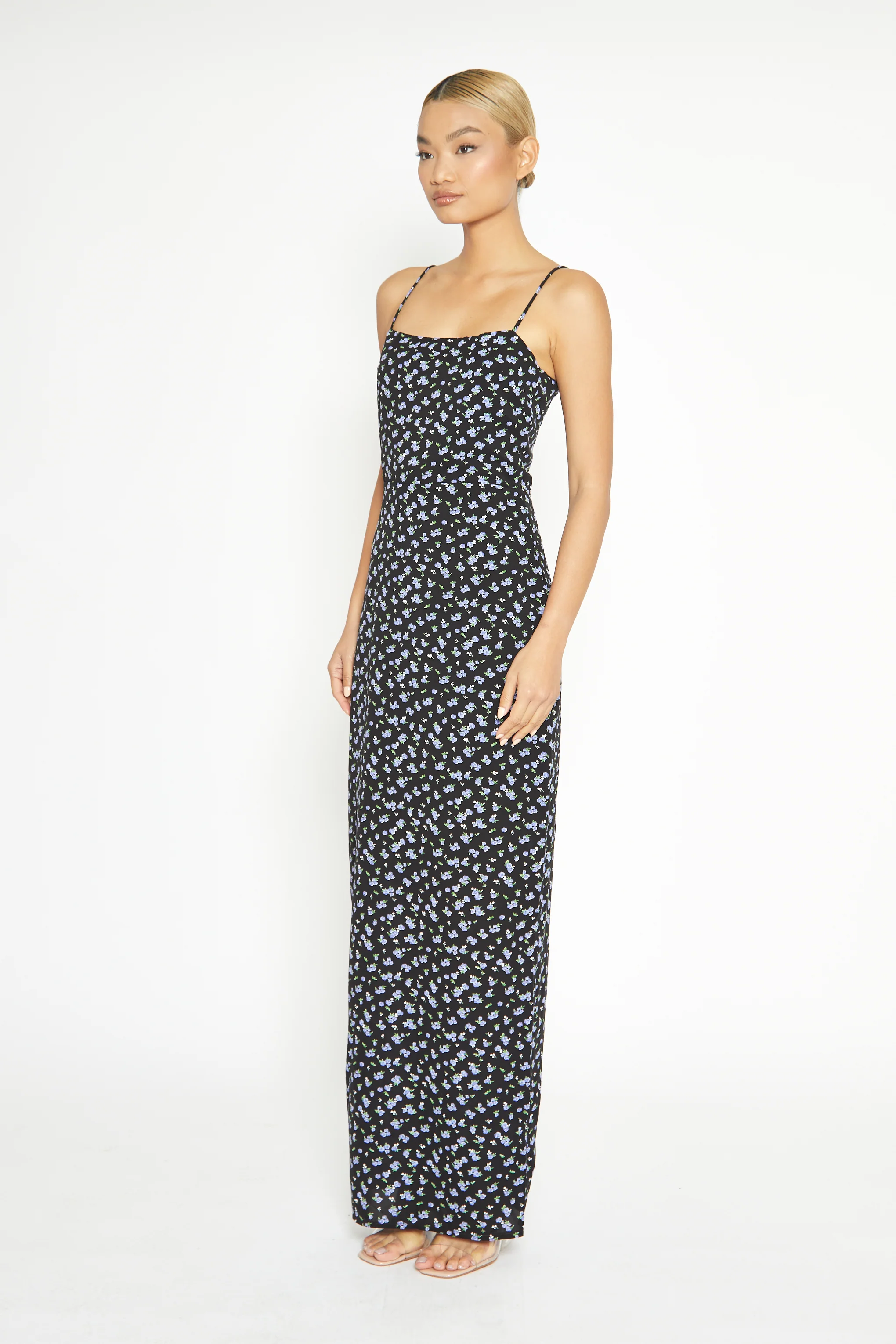 Glamorous Black Rose Straight-Fit Midaxi Dress - Image 4