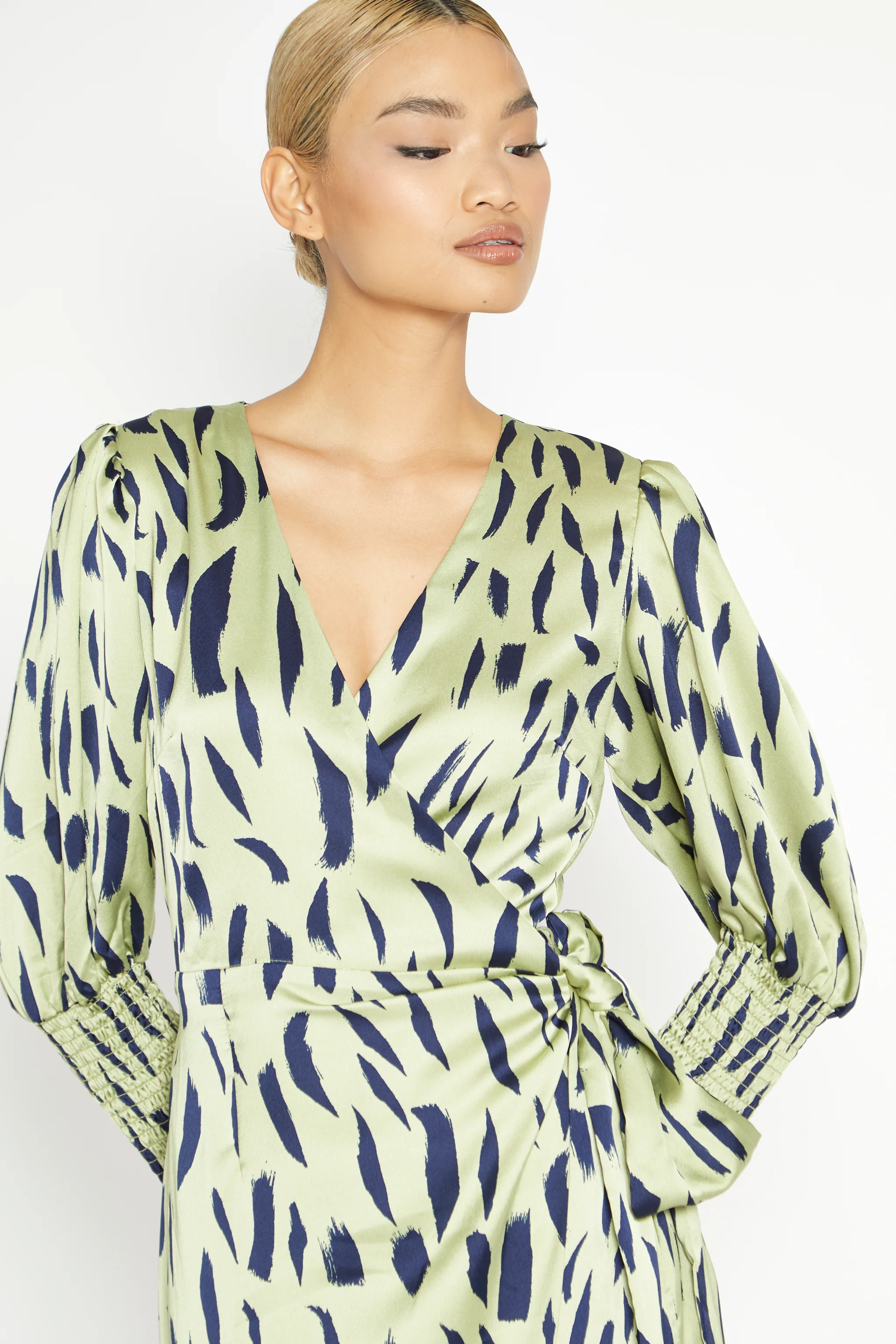Glamorous Wrap Maxi Dress with Tie Detail - Image 3