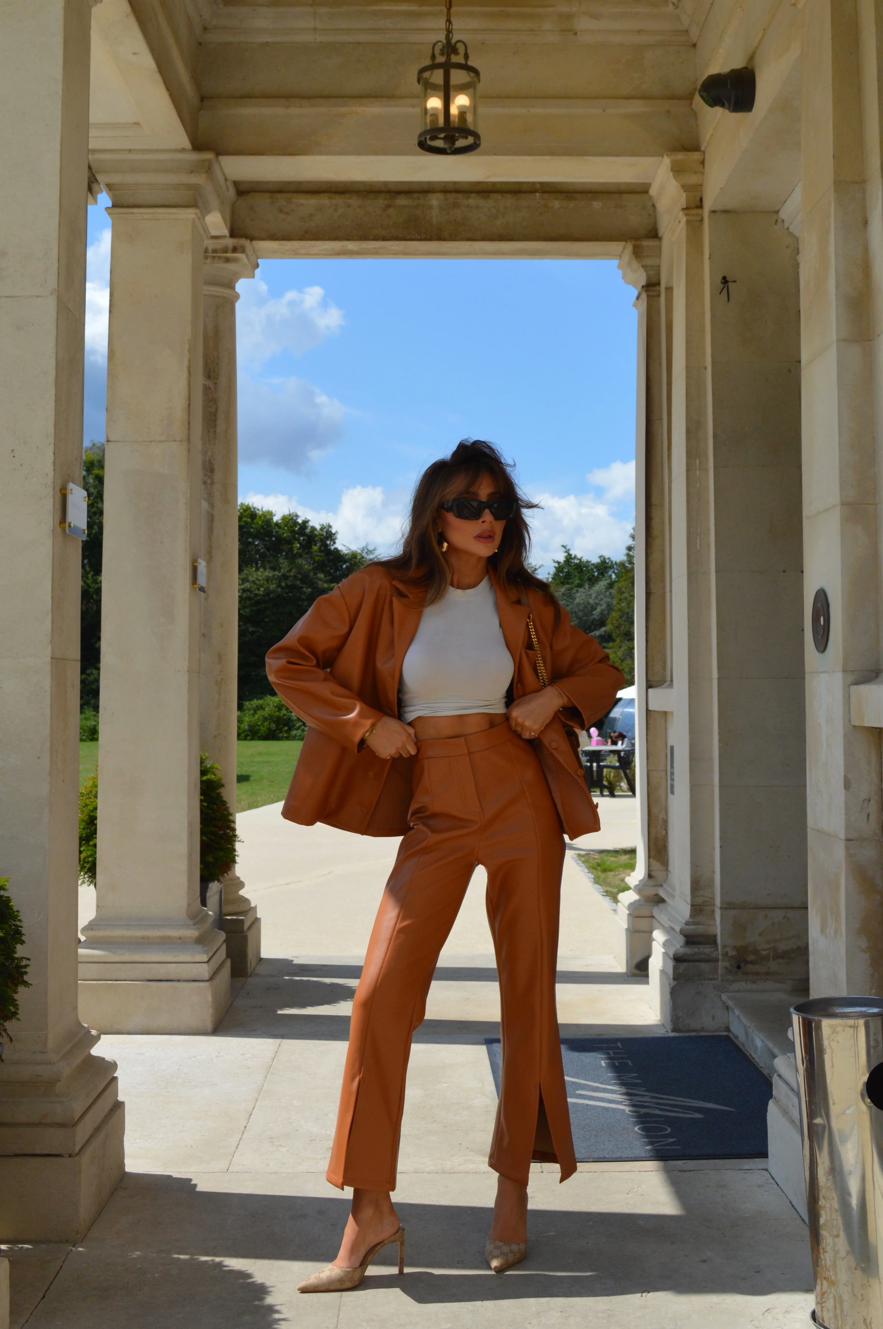 Tan PU Shirt - Image 2
