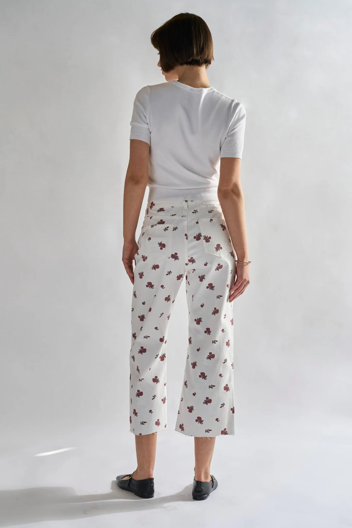 Glamorous Womens White Ditsy Denim Jeans - Image 2