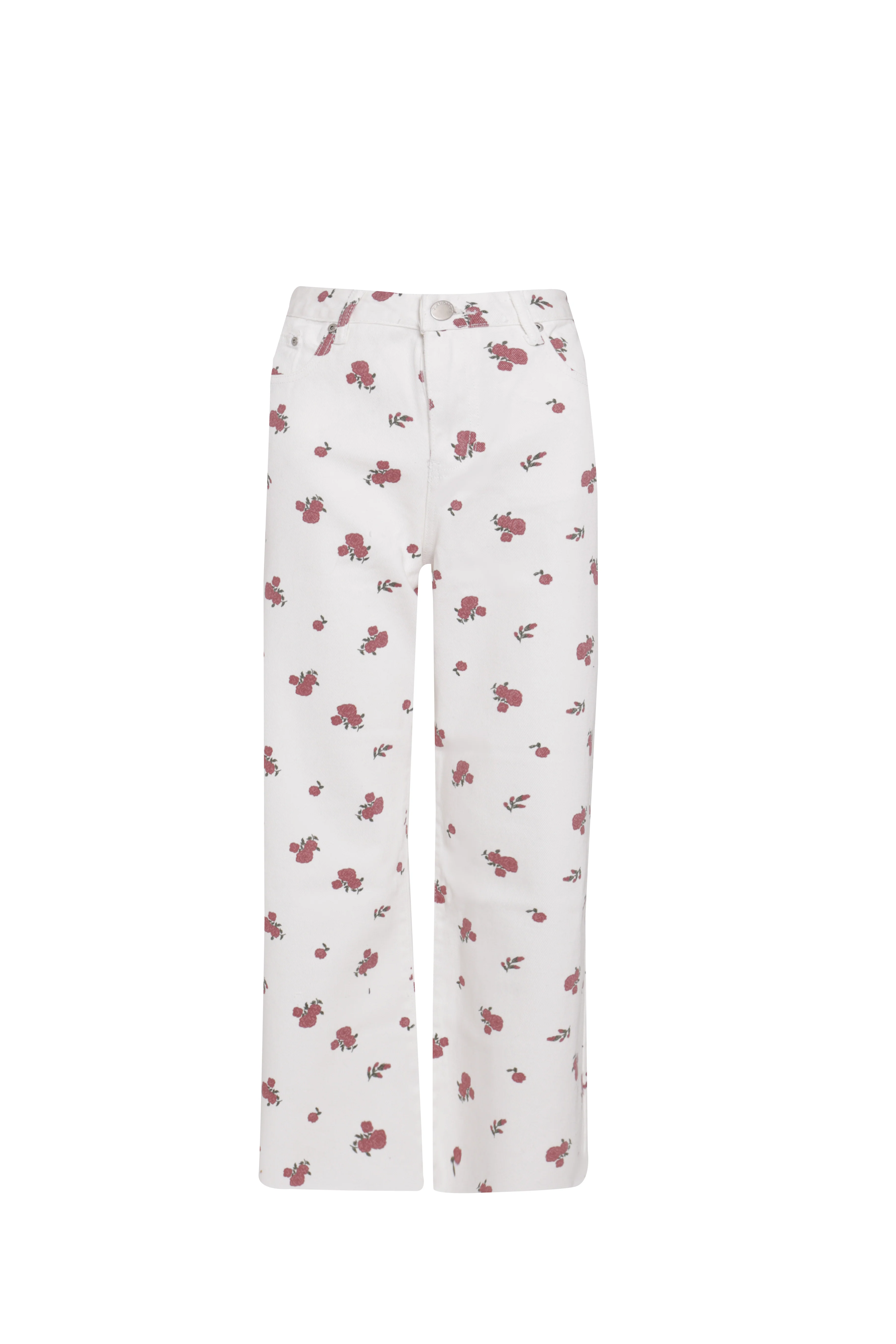 Glamorous Womens White Ditsy Denim Jeans - Image 5
