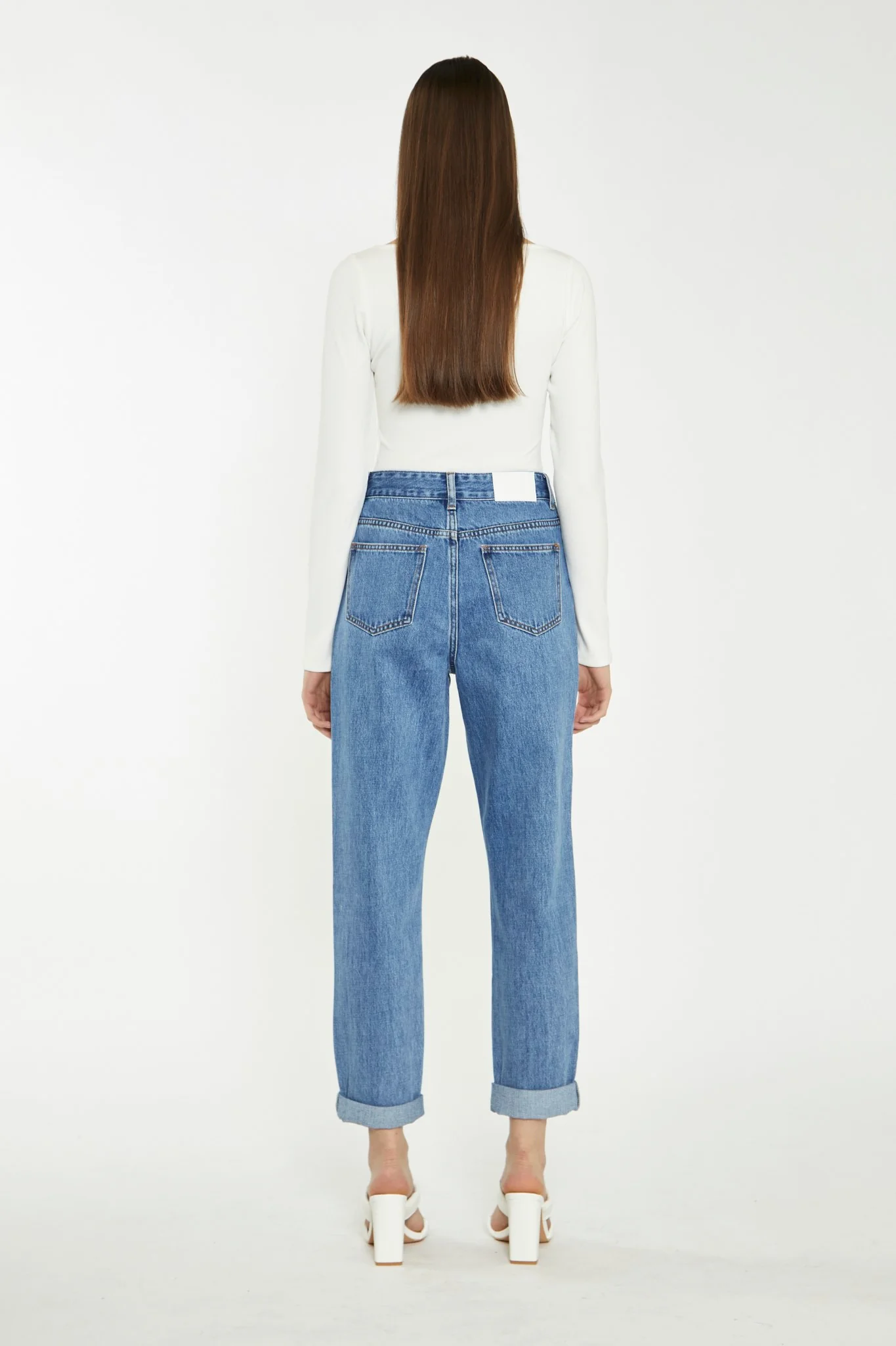 Mid Stonewash Mom Jeans - Image 2