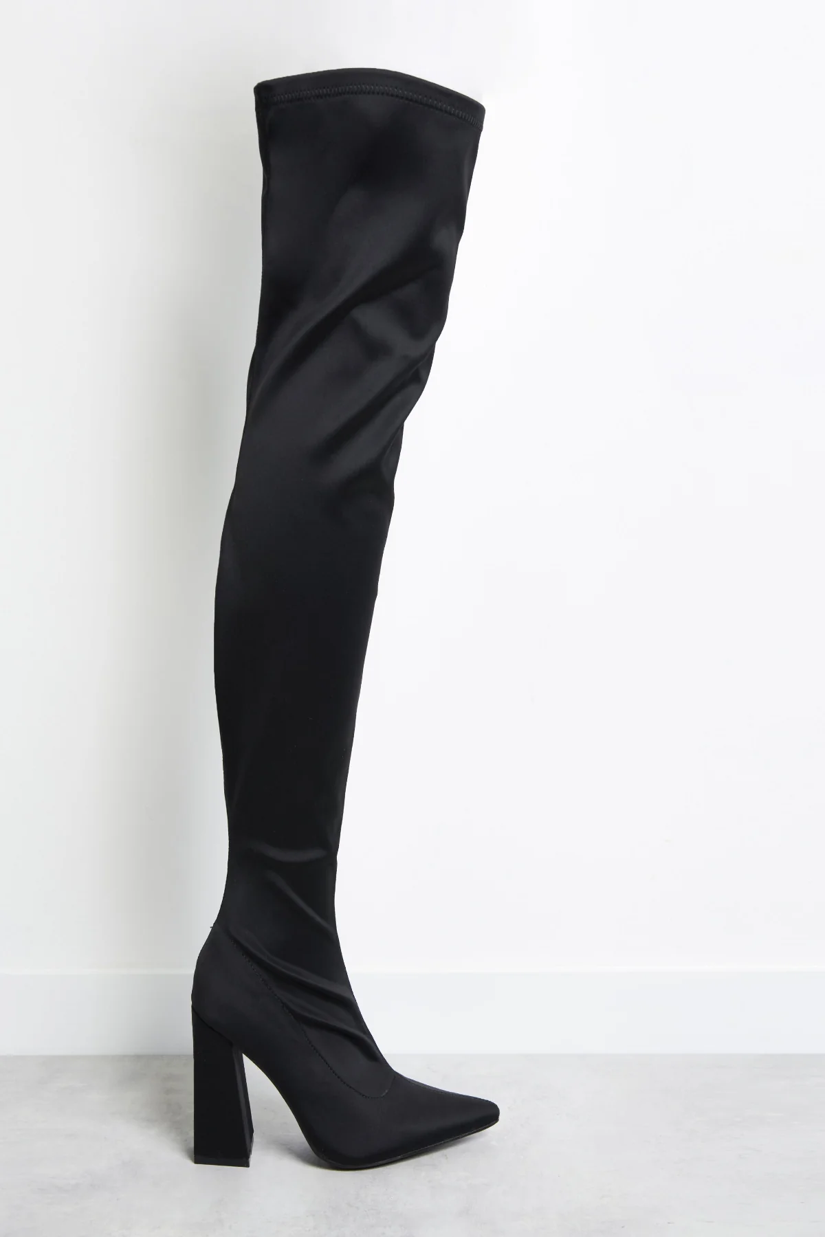 Glamorous Black Knee High Boots - Image 3