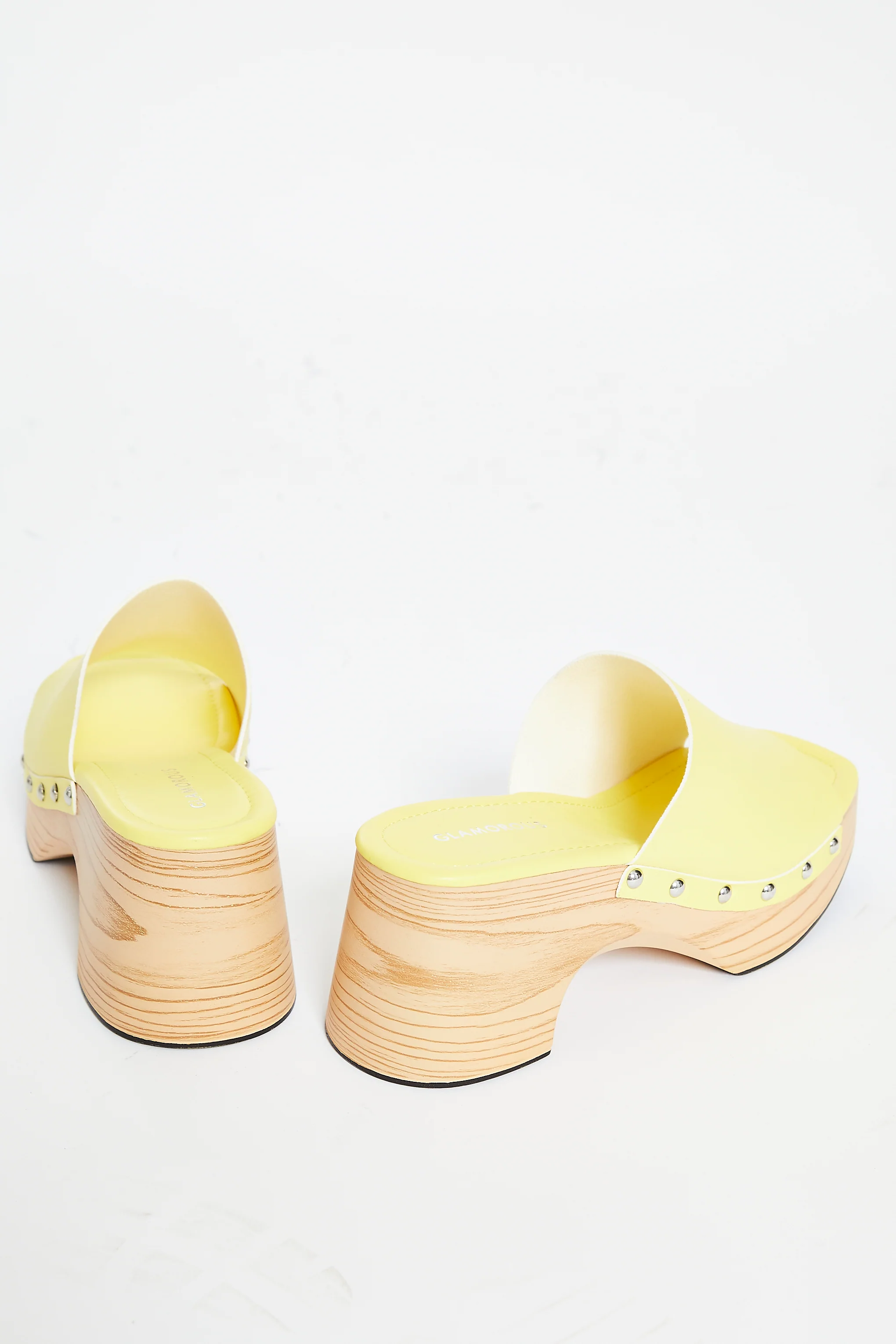 Glamorous Lime Open Toe Mule Clog Sandals - Image 3