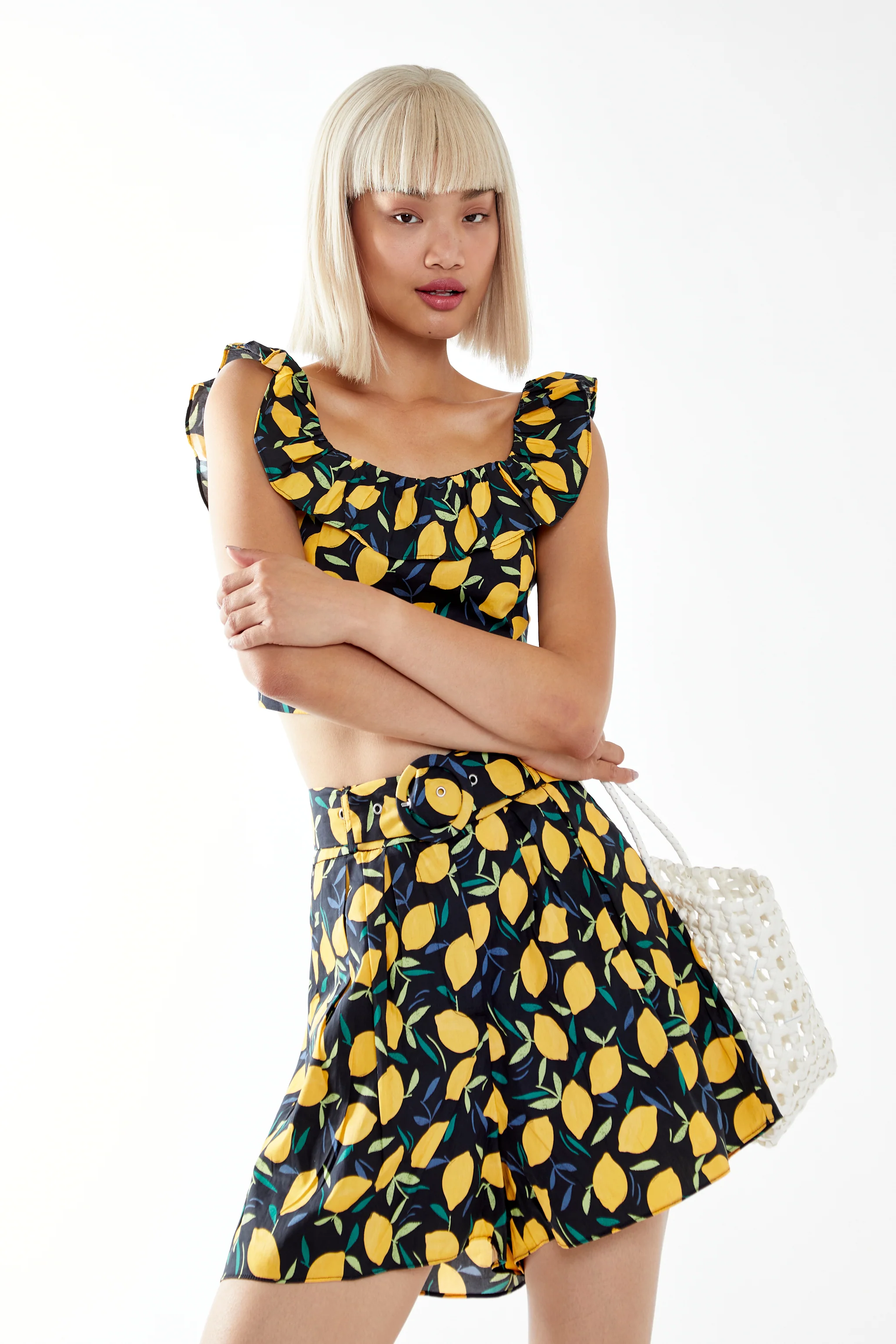 Glamorous High-Waisted Shorts with Buckle Belt - Image 2