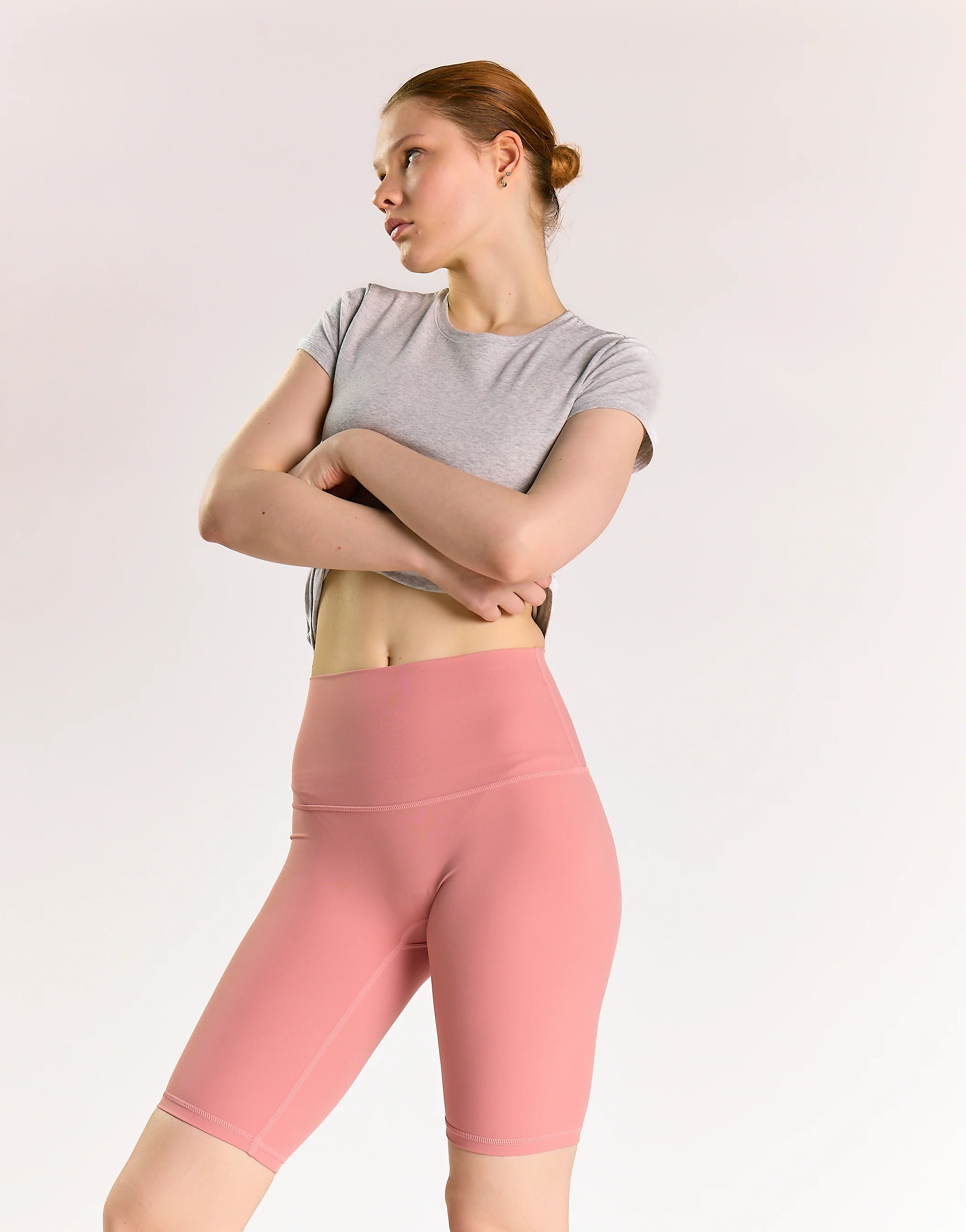 Glamorous Move Dusty Rose High Waisted Shorts - Image 4
