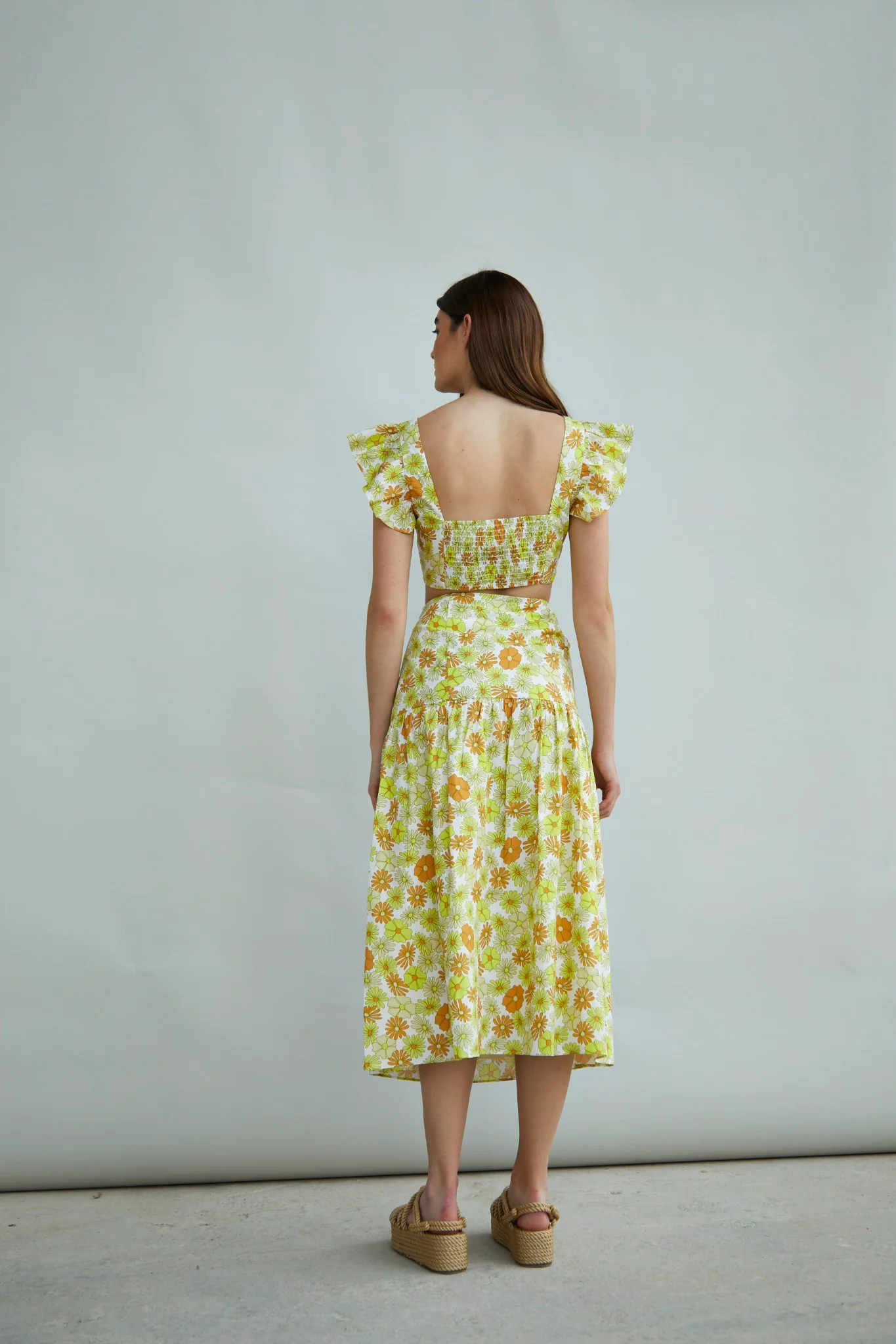 Glamorous Collection Gathered Midi Skirt - Image 2
