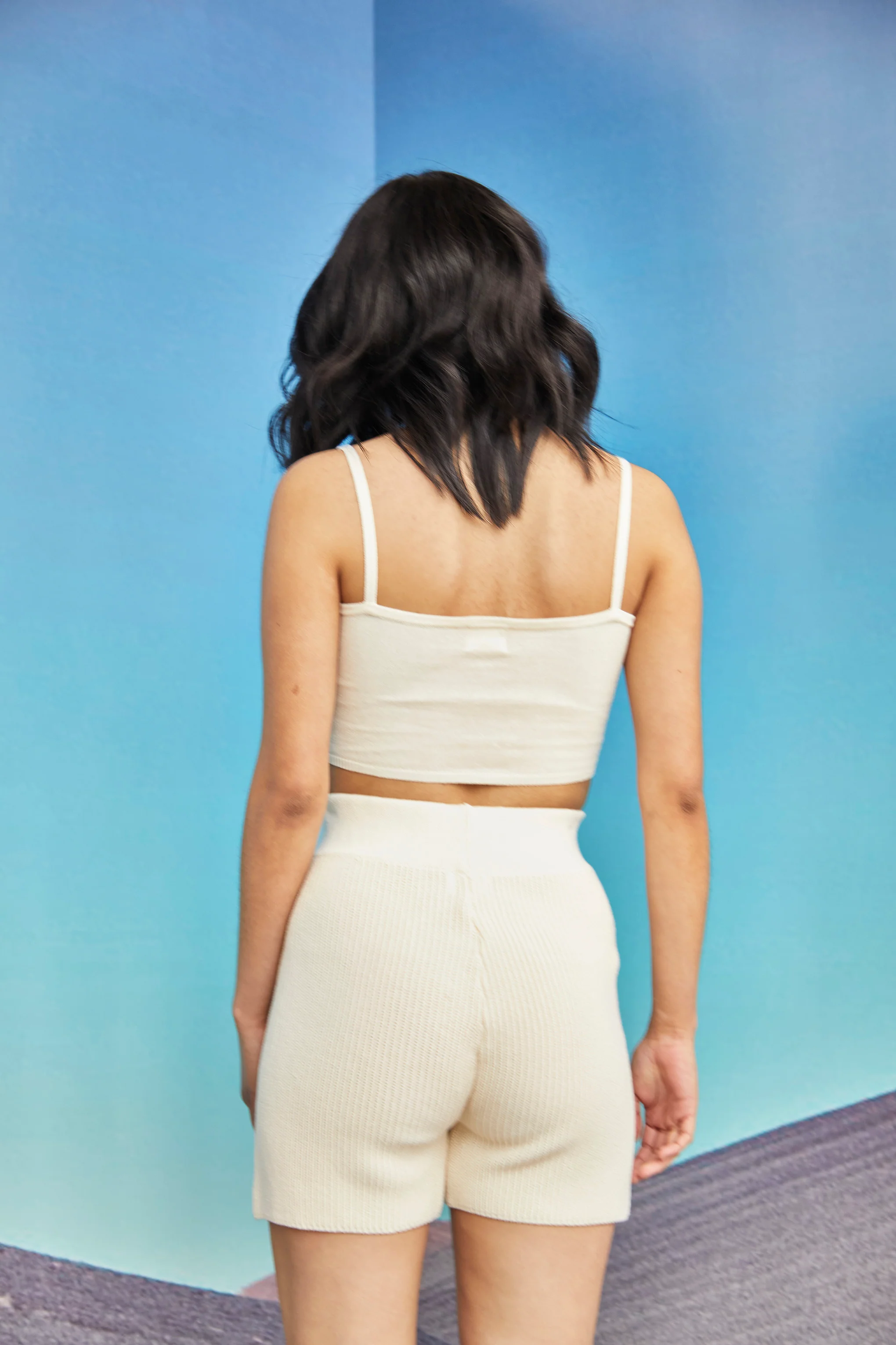 Glamorous Womens Cream Crop Top - Image 3
