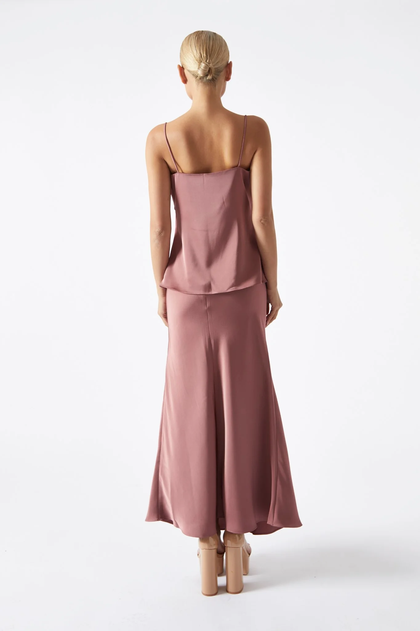 Dark-Rose Cowl Neck Top - Image 2