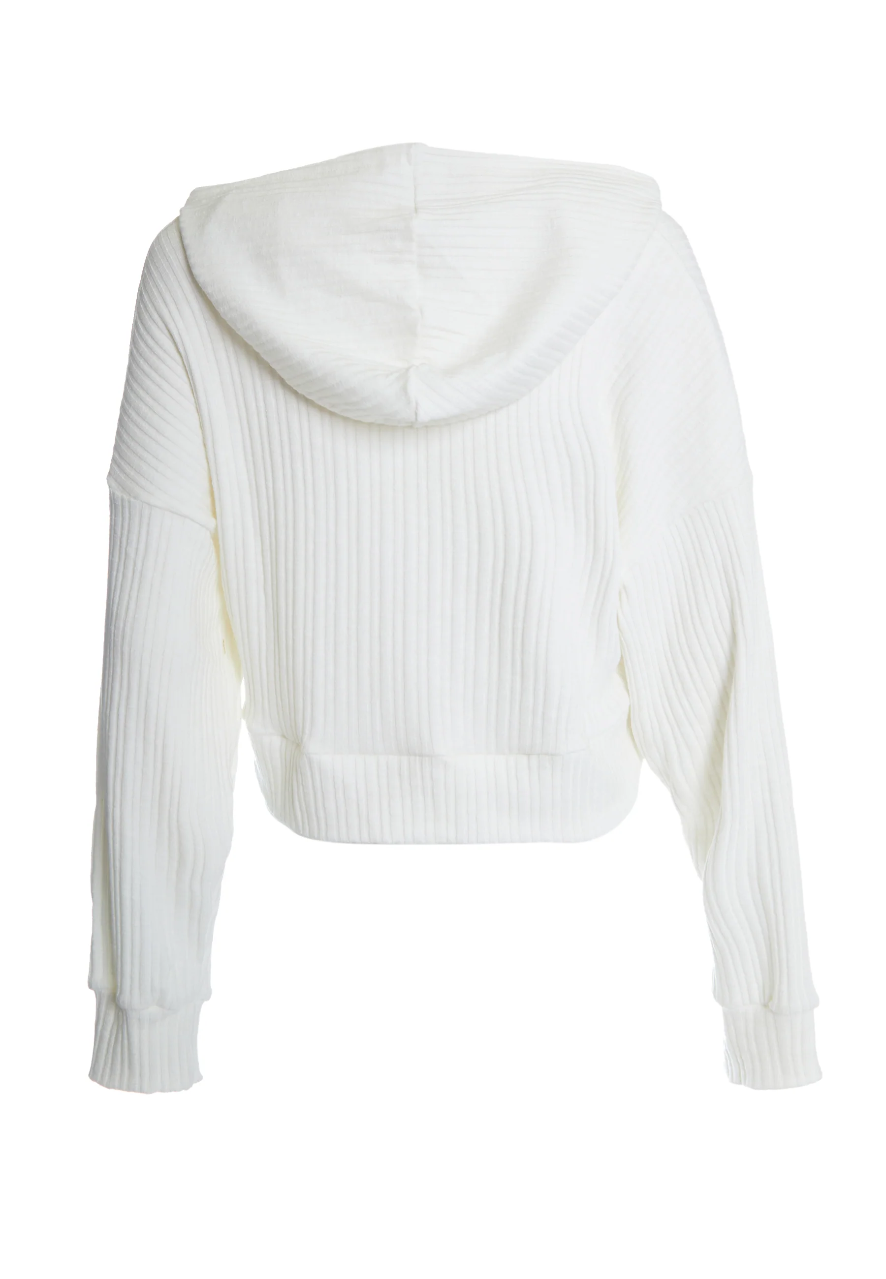 Glamorous White Ribbed Loungewear Top - Image 5