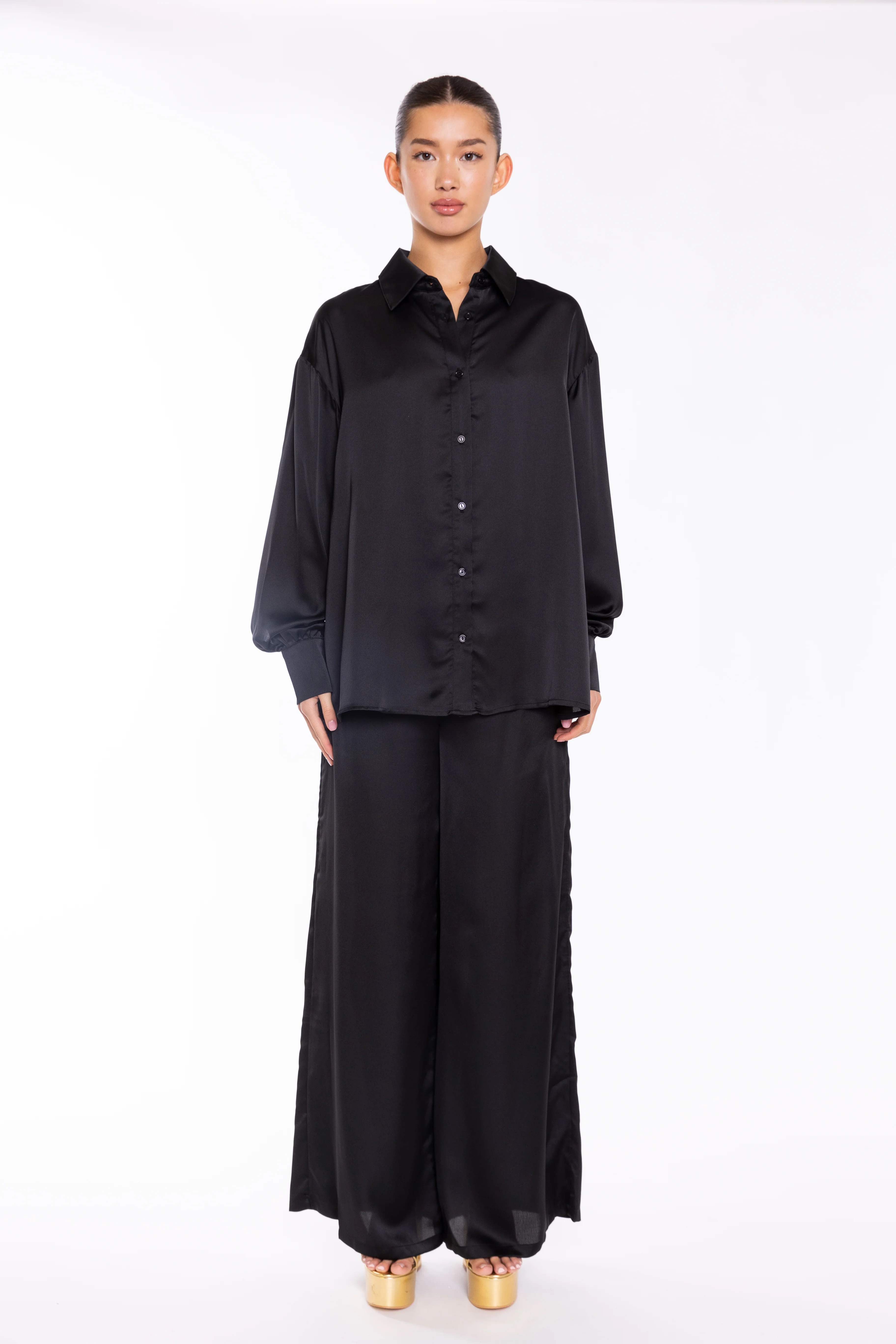 Black Long Sleeve Shirt - Image 3
