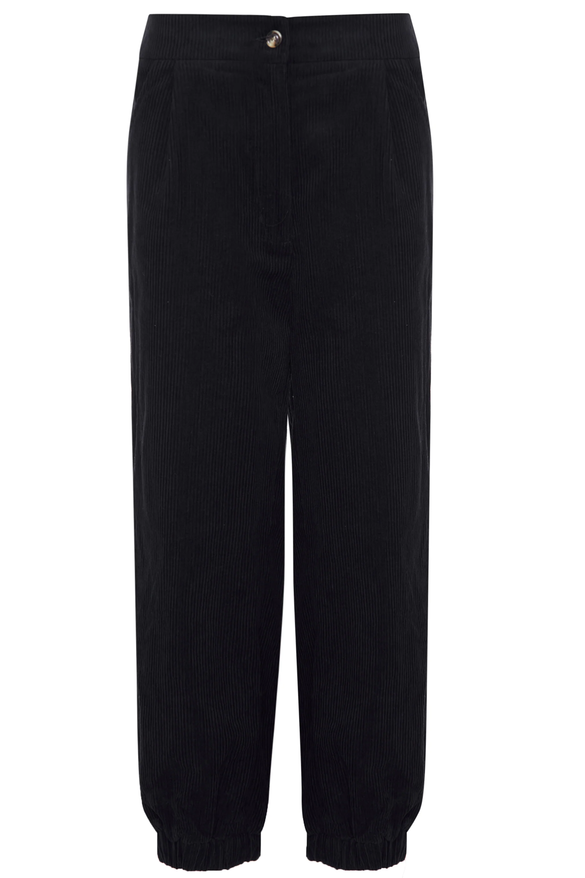 Glamorous Black Cuffed Ankle Cargo Trousers - Image 6