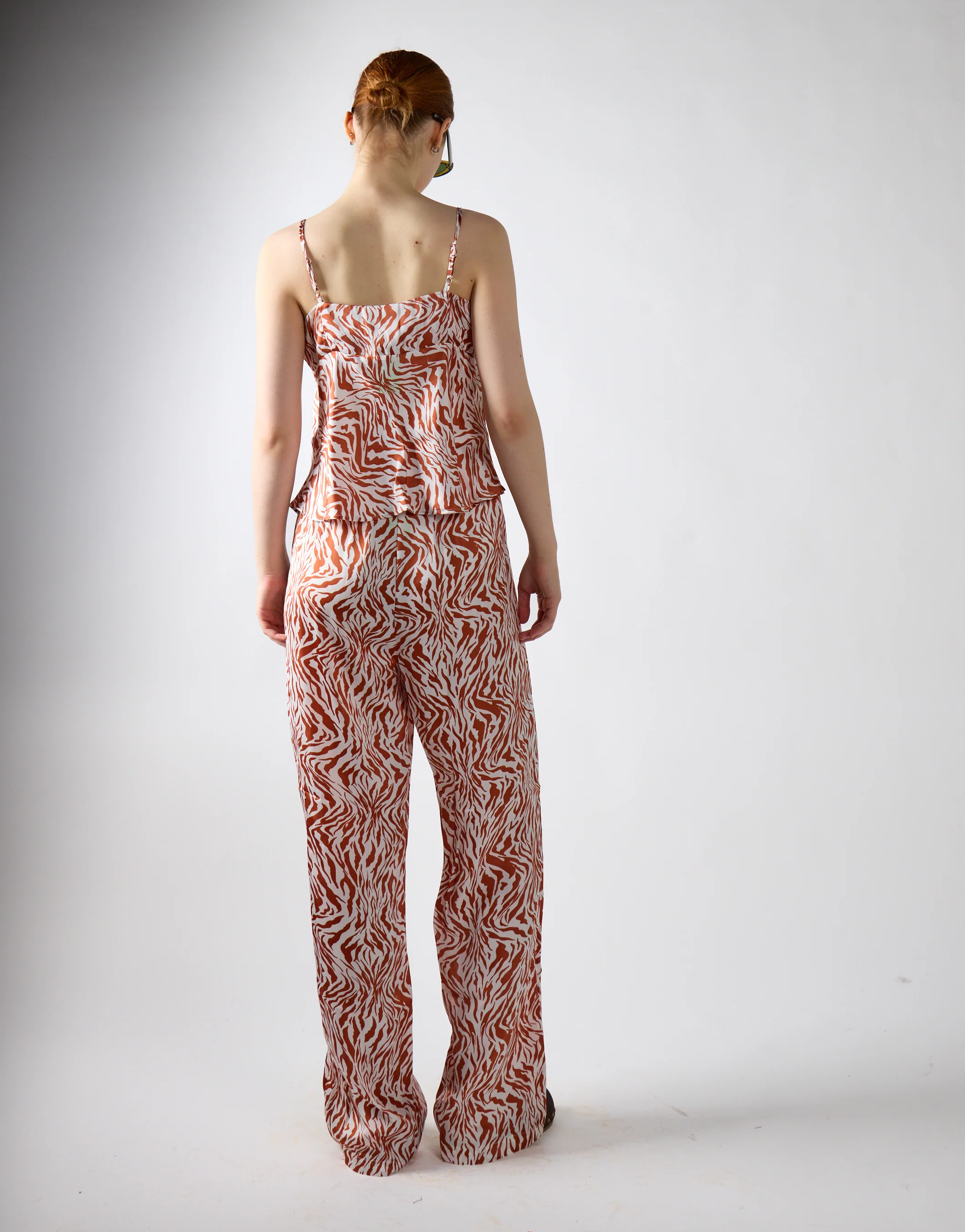 Glamorous Care Tan Zebra Print High Waisted Trousers - Image 2