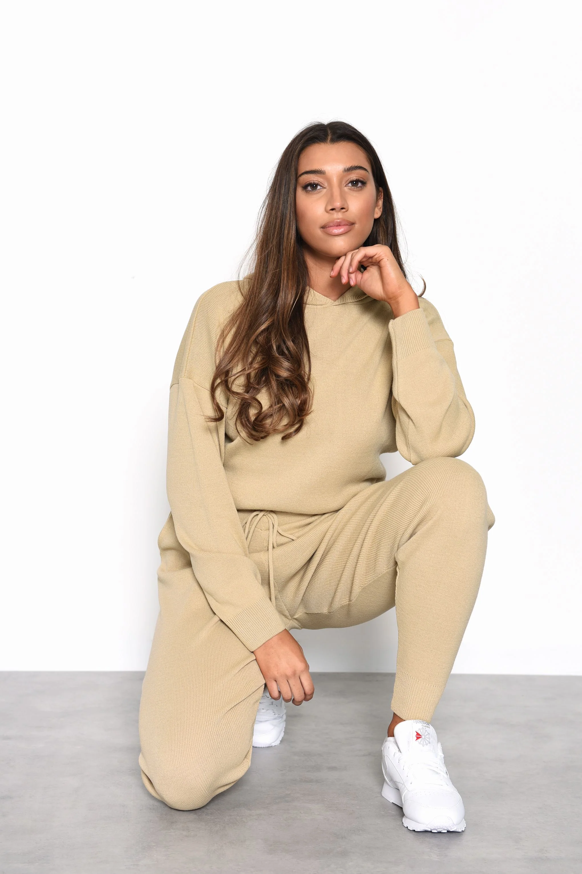 Glamorous Oatmeal Drawstring Joggers - Image 3