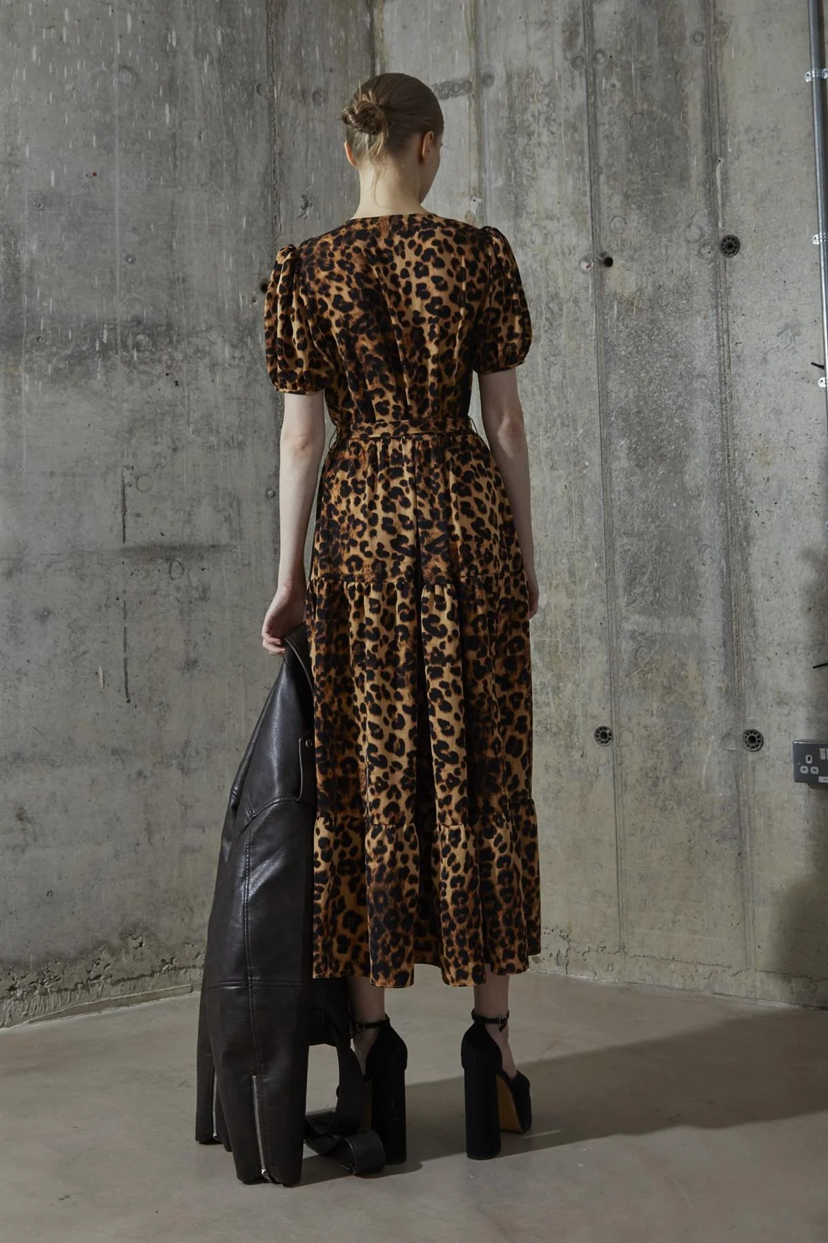 Leopard Wrap Maxi-Dress - Image 2