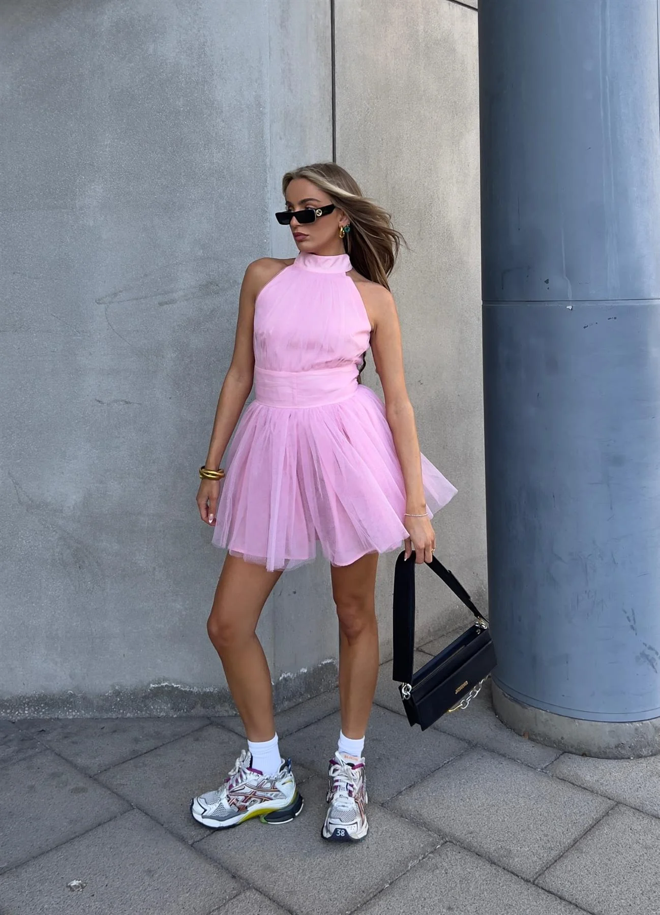 Liberty Tulle Mini Dress -Pretty Pink - Image 4