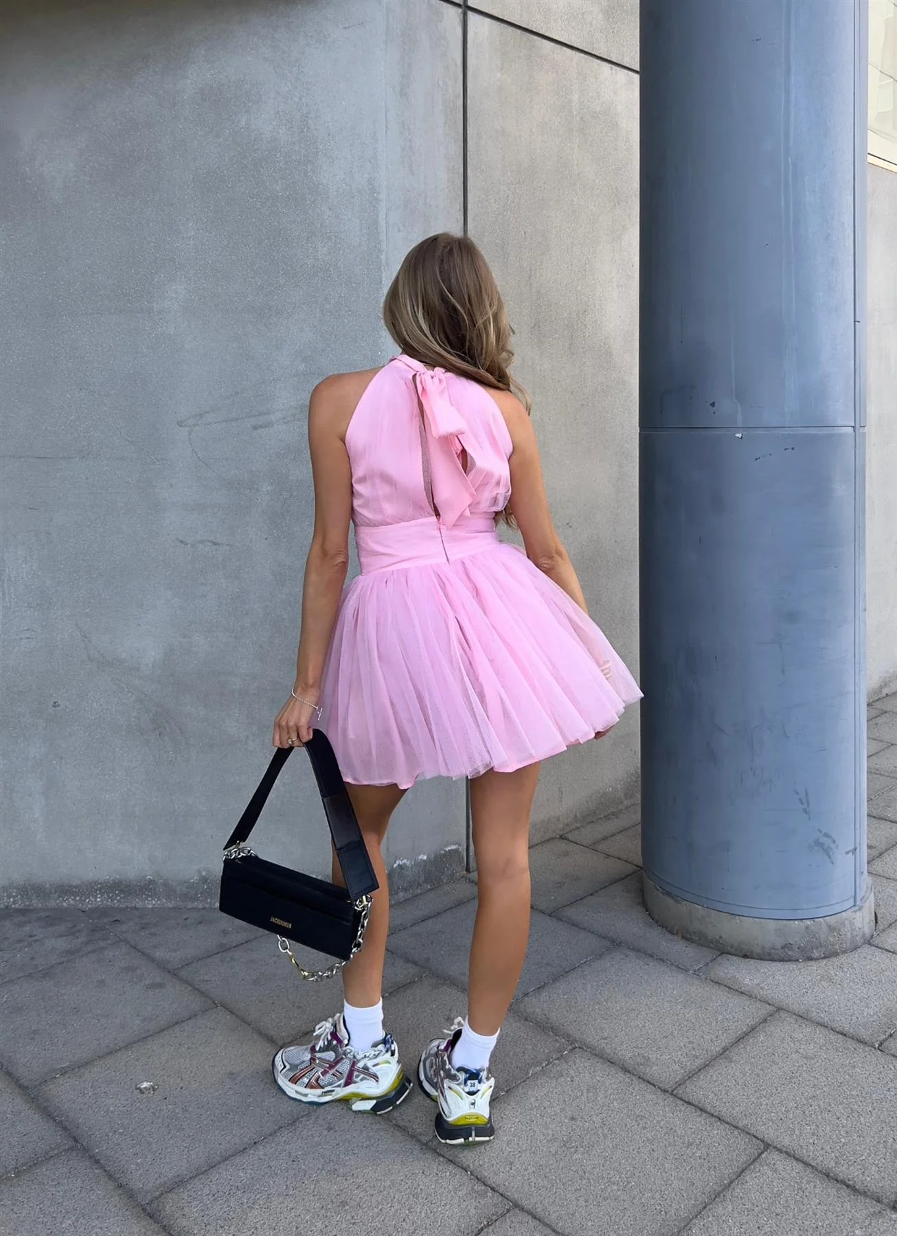 Liberty Tulle Mini Dress -Pretty Pink - Image 5
