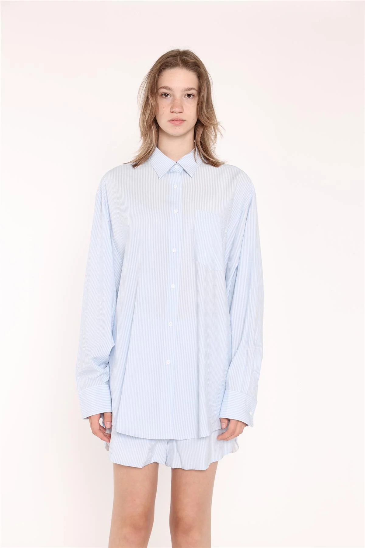 Light-Blue Stripe Classic Shirt - Image 6
