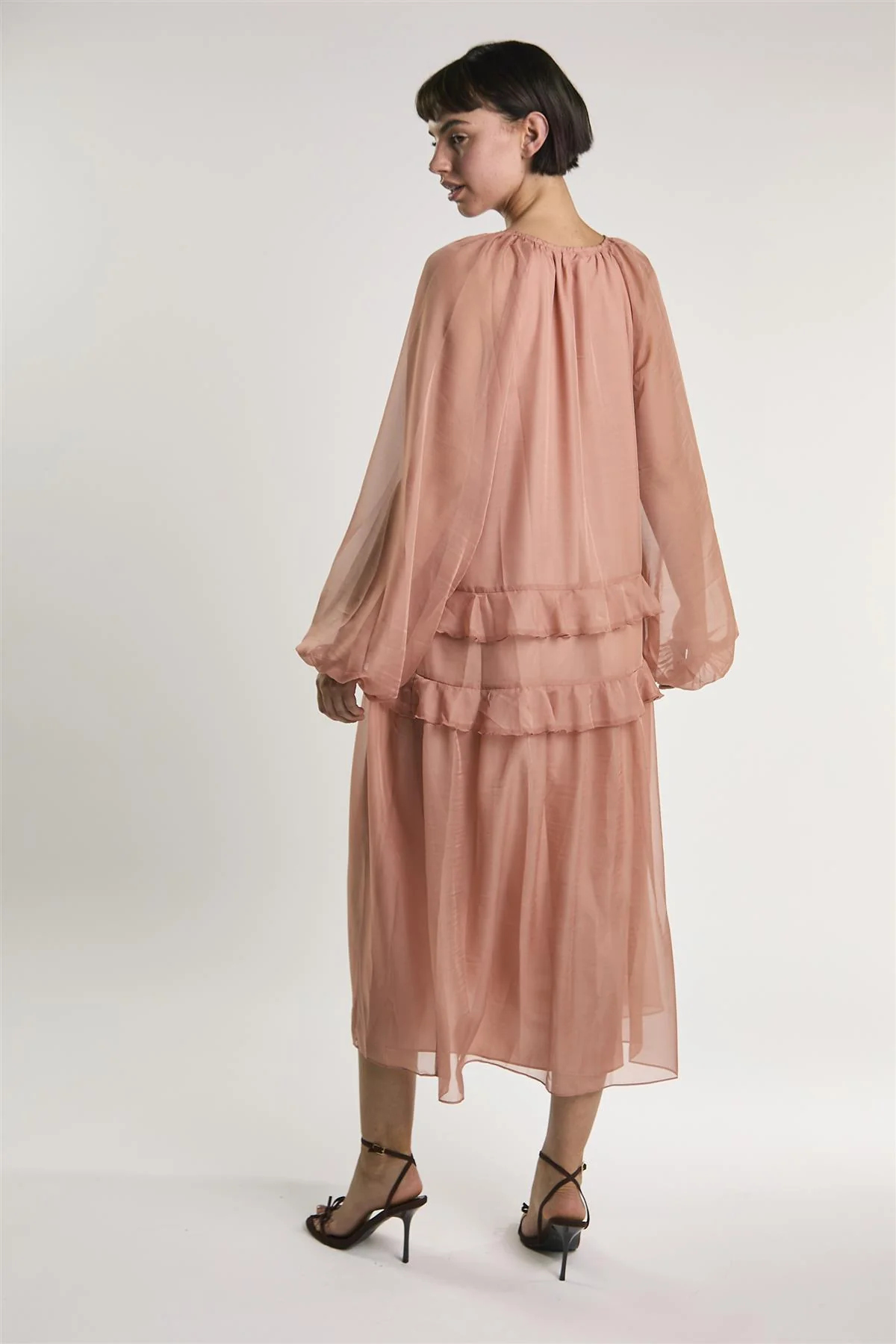 Light Copper Boho Midi Dress - Image 5