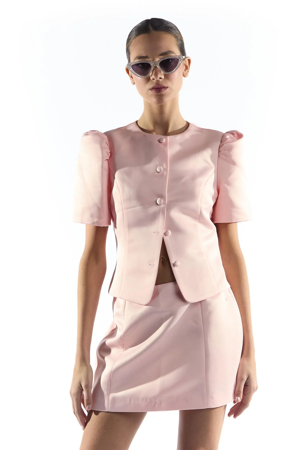 Light Pink Mini Skirt - Image 3