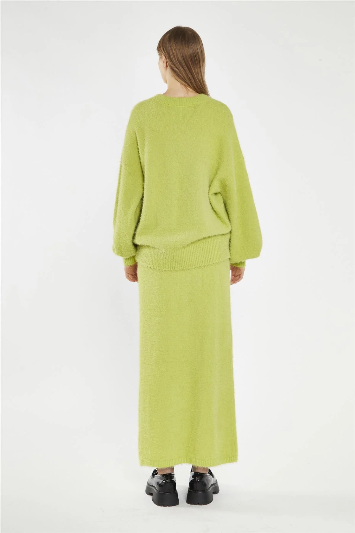 Lime-Green Oversized Fit-Jumper - Image 2
