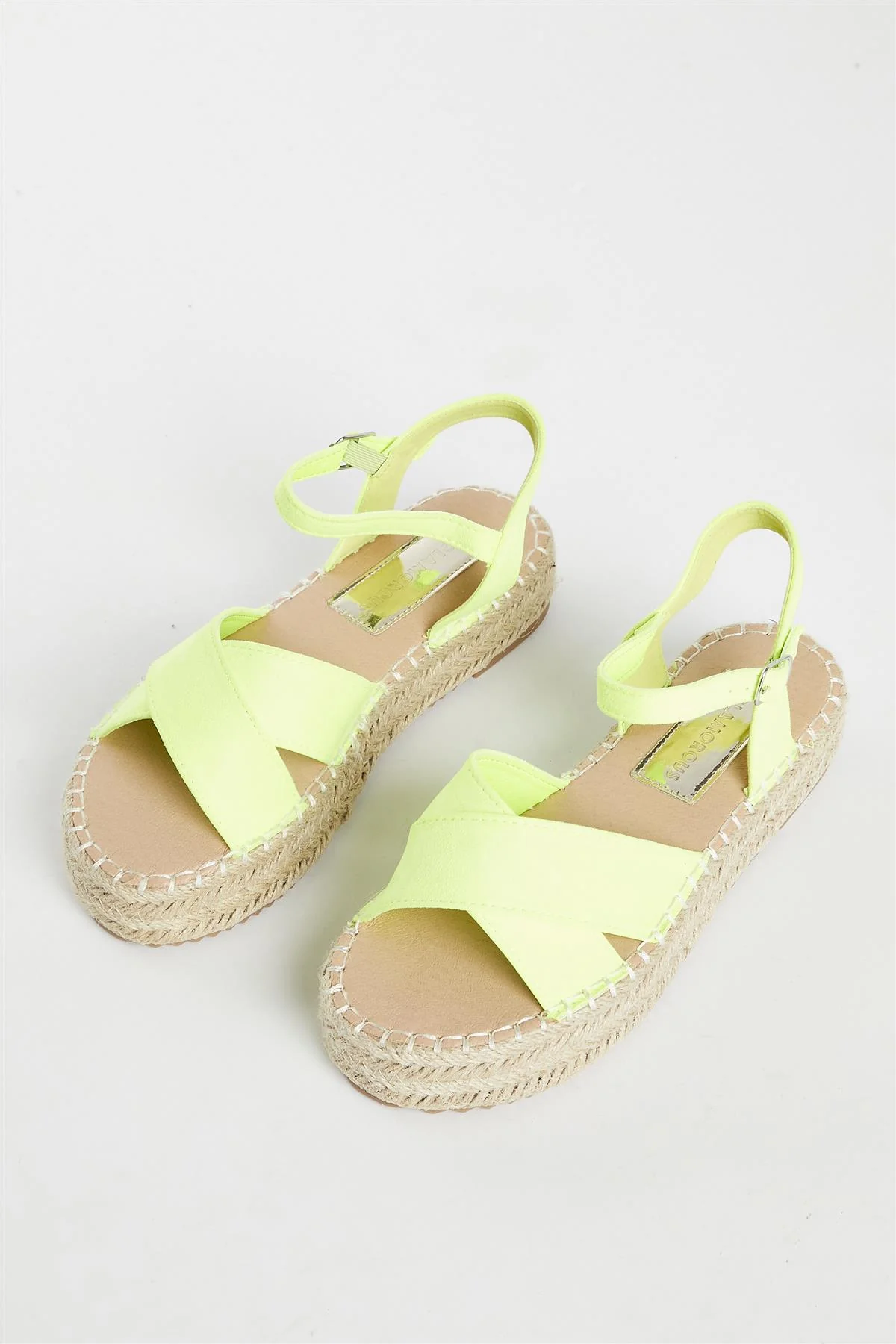 Lime Micro Espadrille Sandals - Image 3