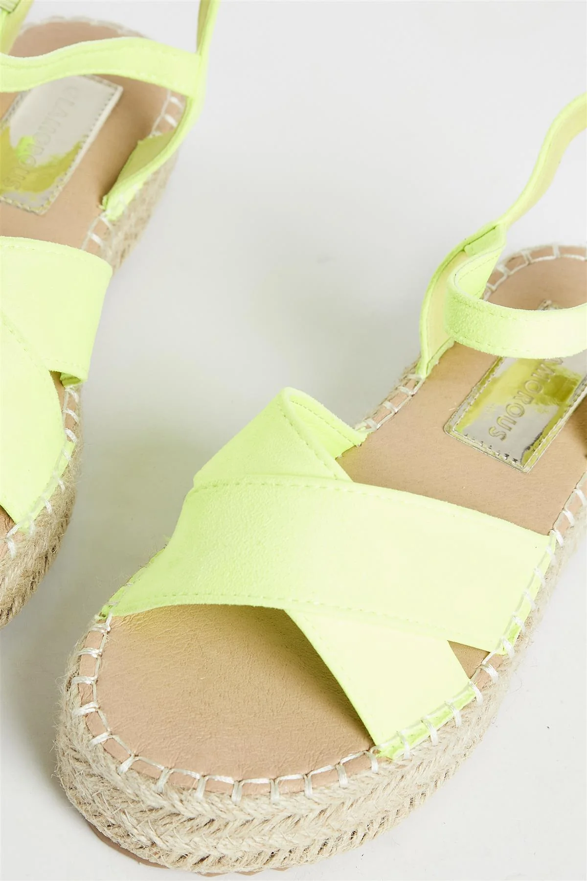 Lime Micro Espadrille Sandals - Image 4