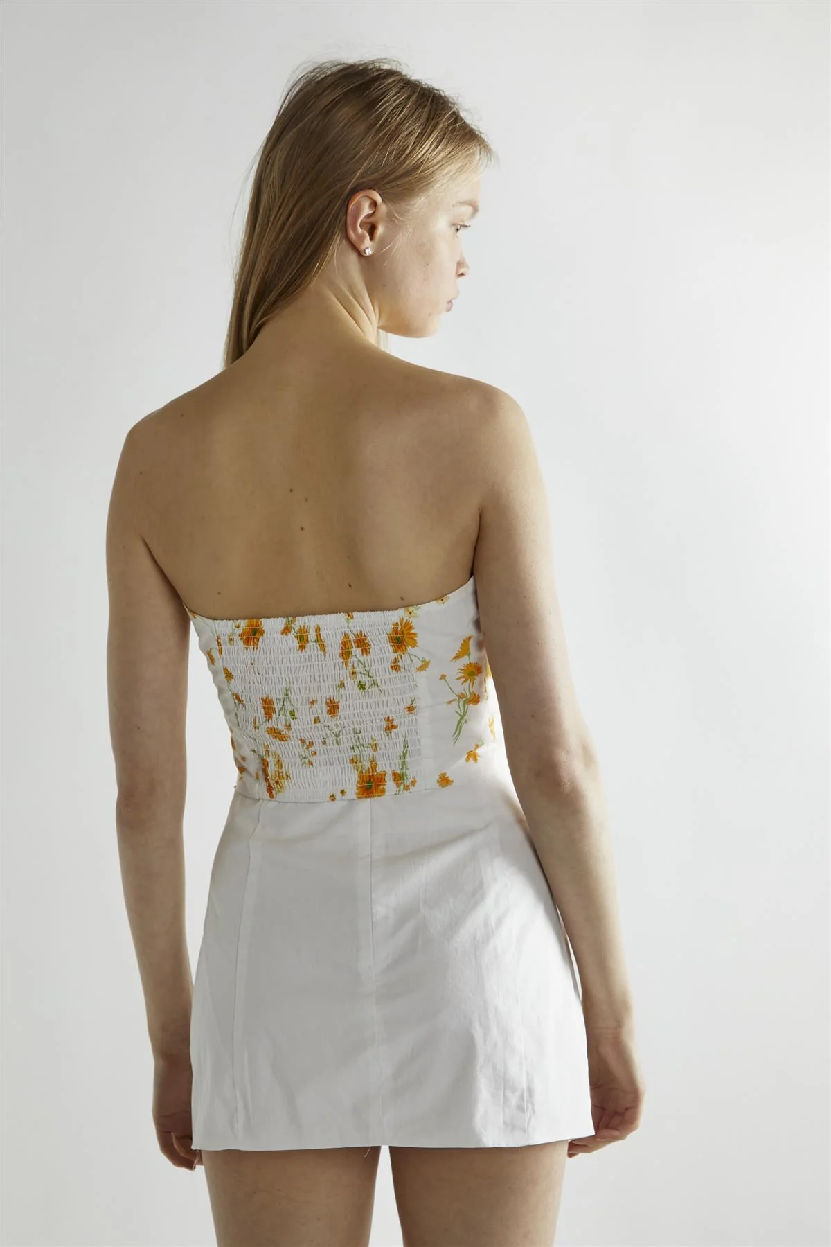 Marigold Floral Corselette Crop-Top - Image 2