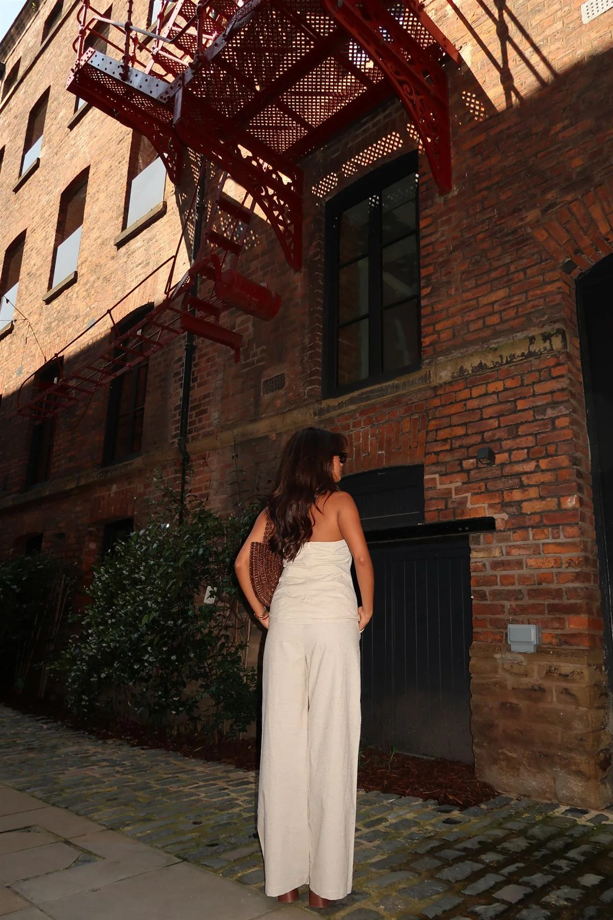 Natural-Ecru Bandeau Sleeveless-Top - Image 3