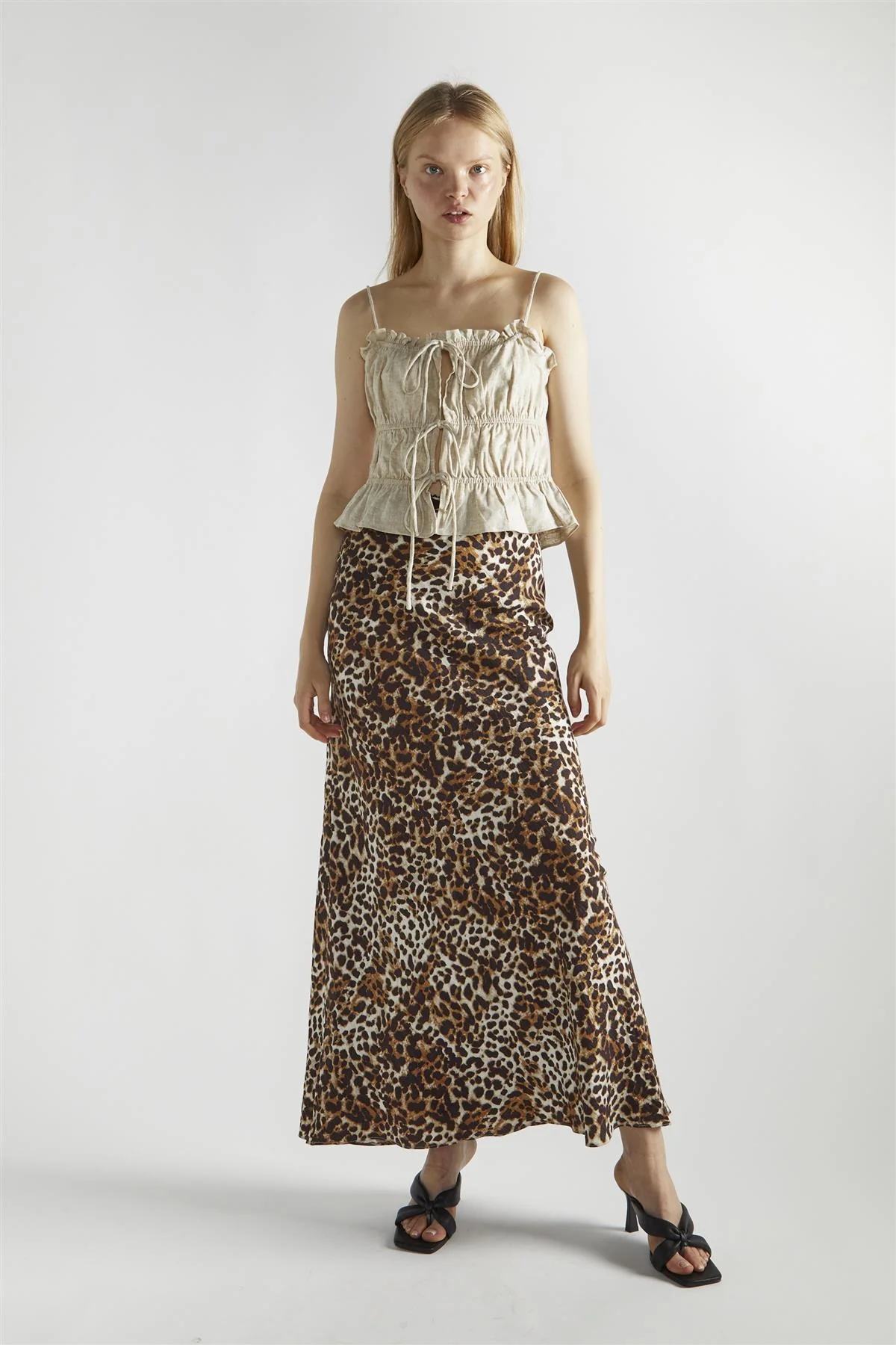 Natural Tie-Front Tops