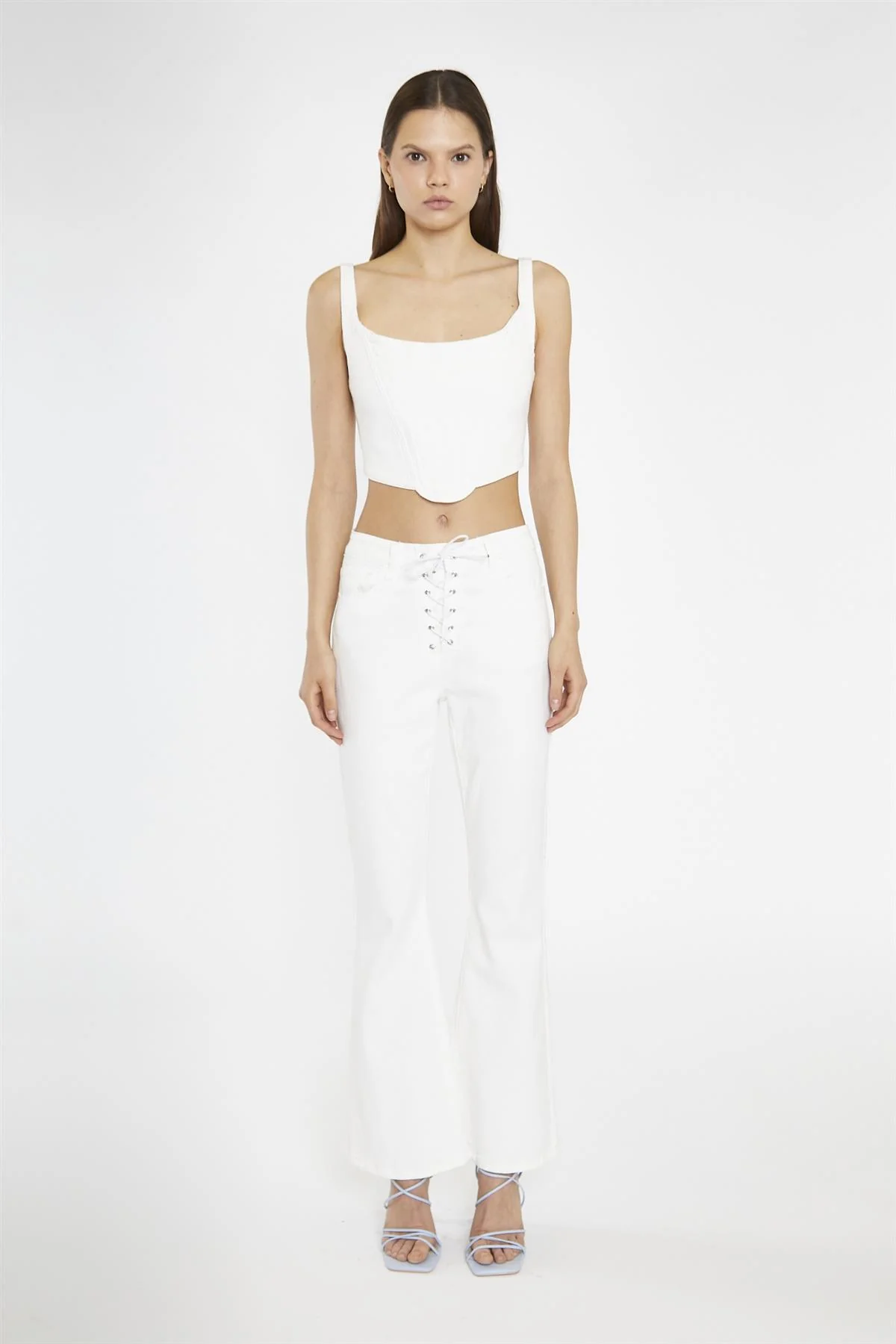 Off-White Denim Corset Top