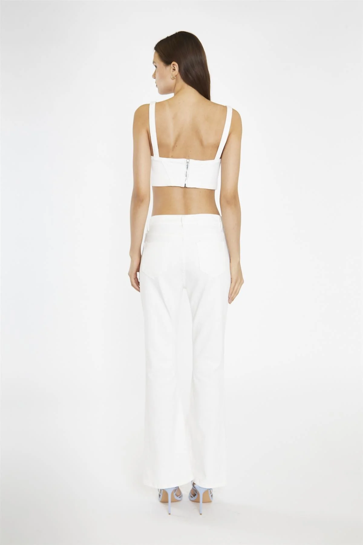 Off-White Denim Corset Top - Image 2