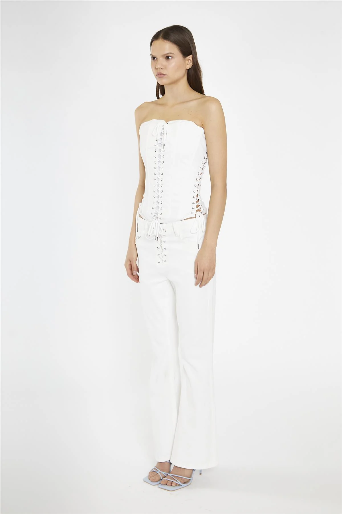 Off-White Lace-Up Corset-Top - Image 4