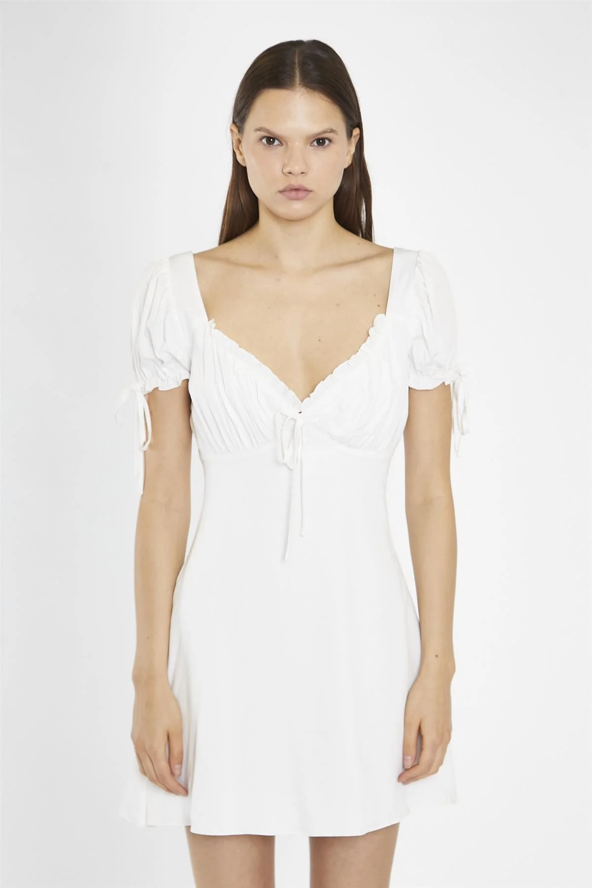 Off-White Milkmaid Mini-Dress - Image 3