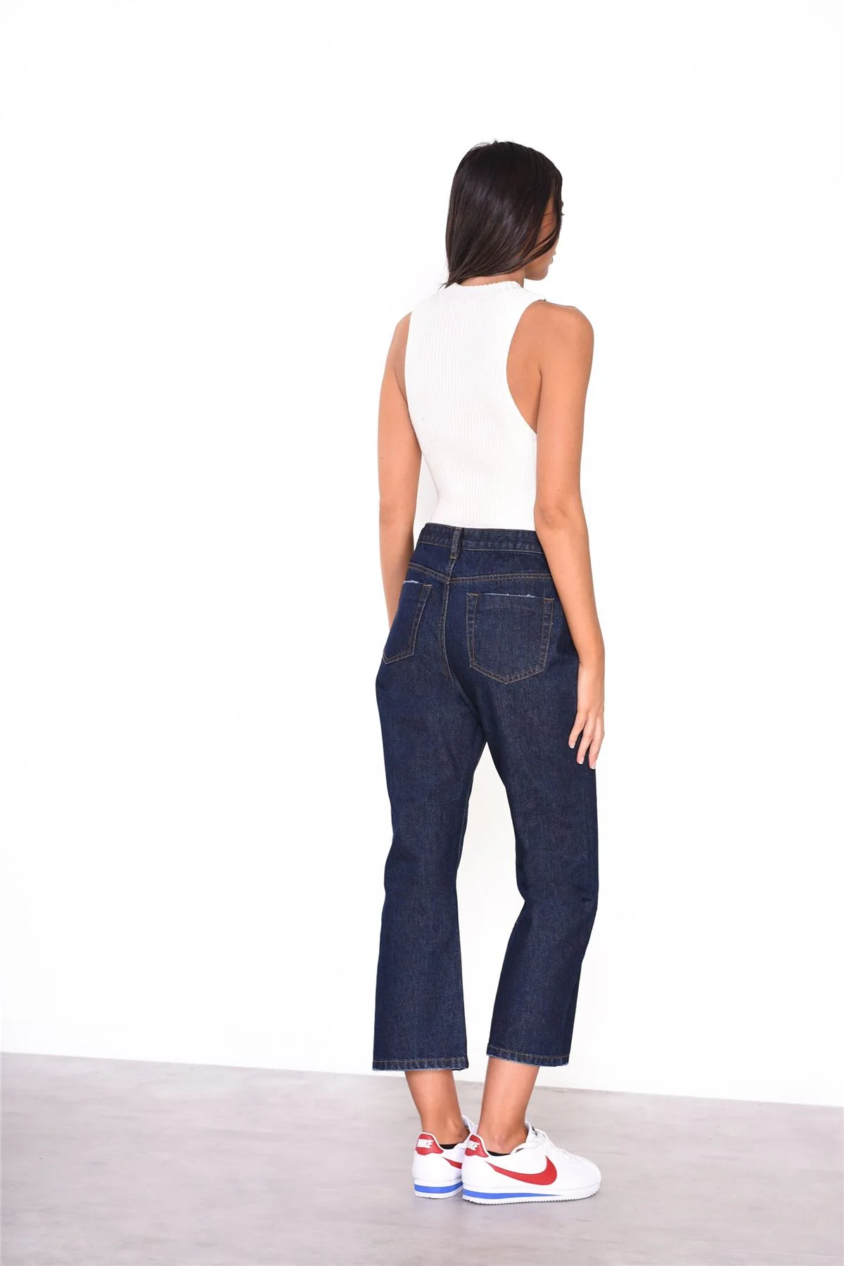 Off White Ribbed Top - Image 3