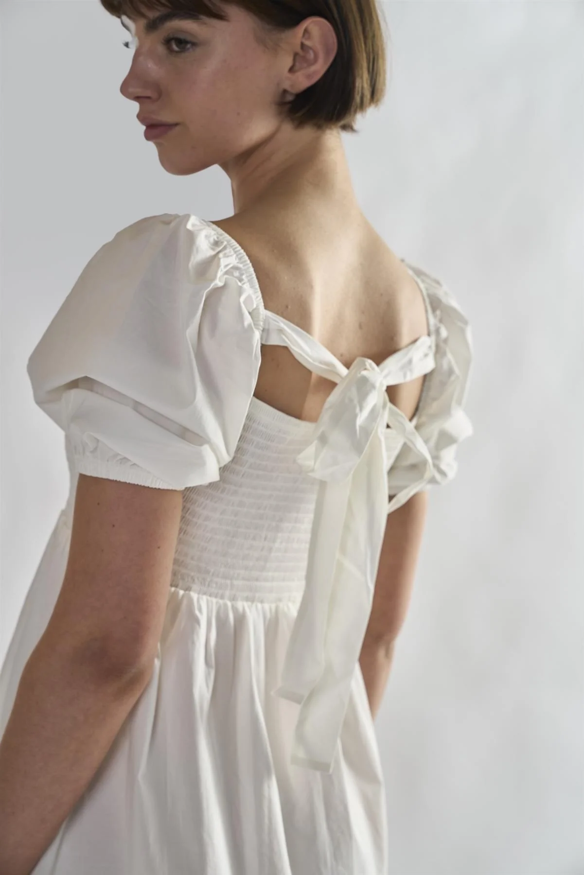 Off-White Square-Neck Mini-Dresses - Image 5