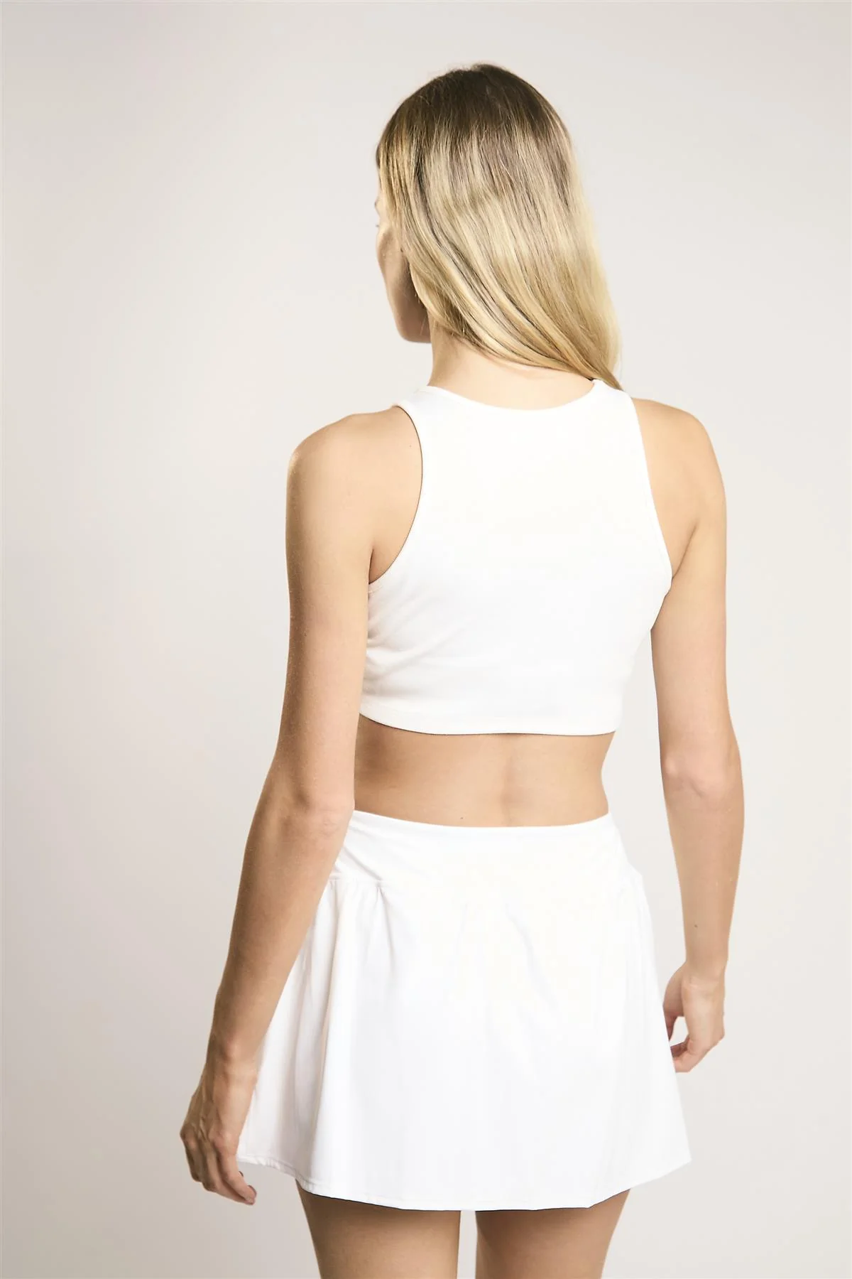 Off White Tank Crop-Top - Image 2
