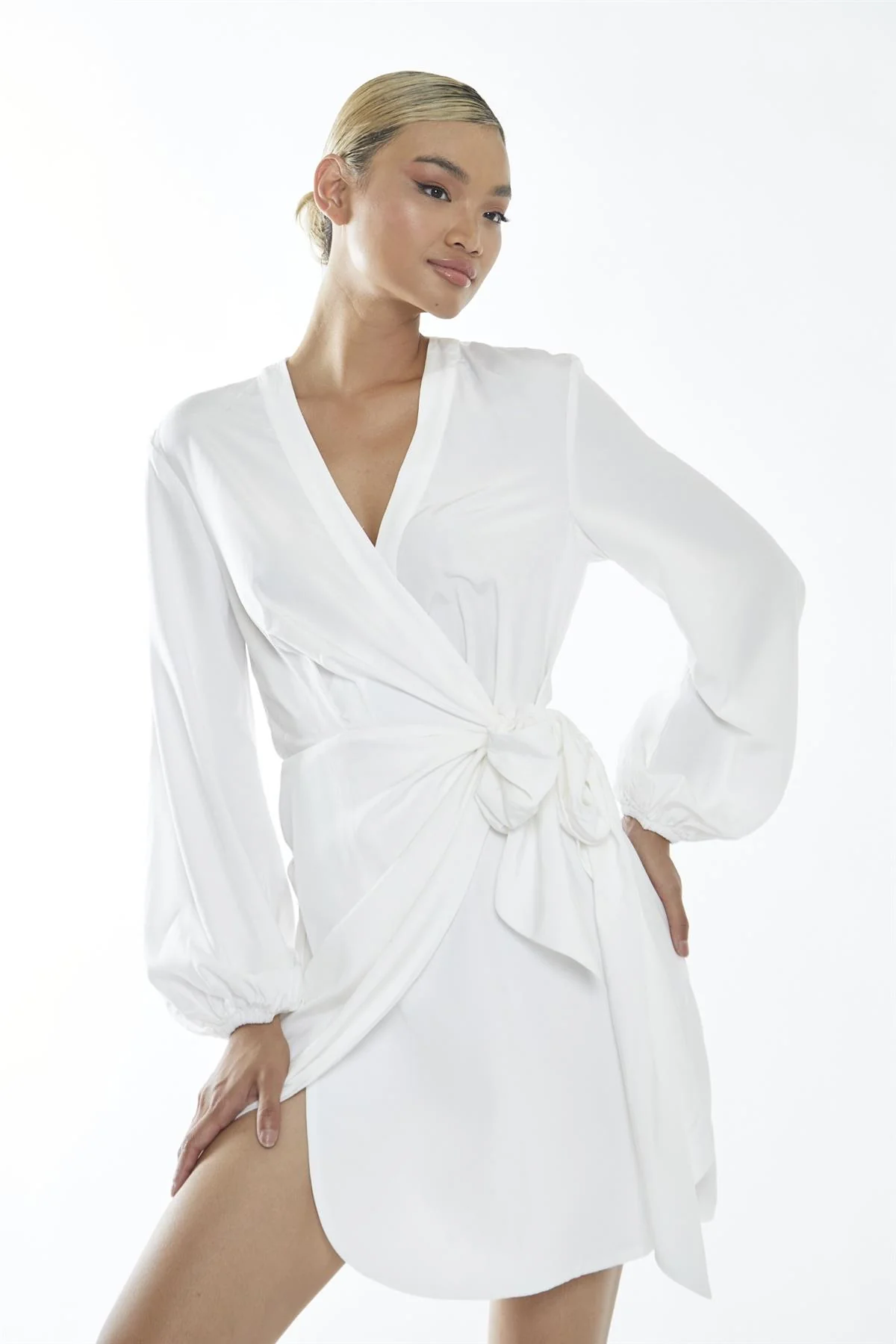 Off-White Wrap-Mini-Dresses - Image 3