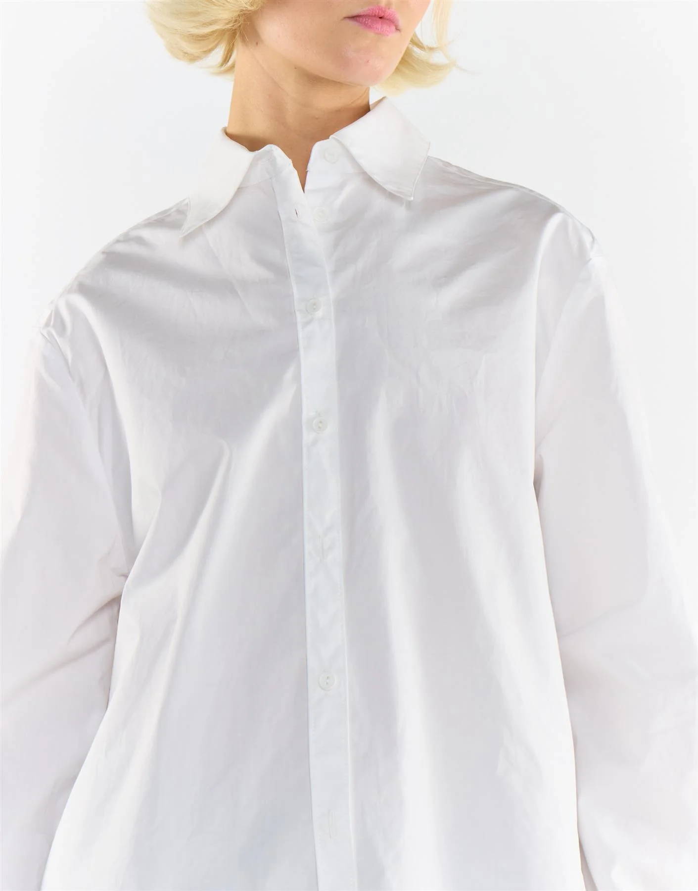 Oversized Shirt - White - Image 3
