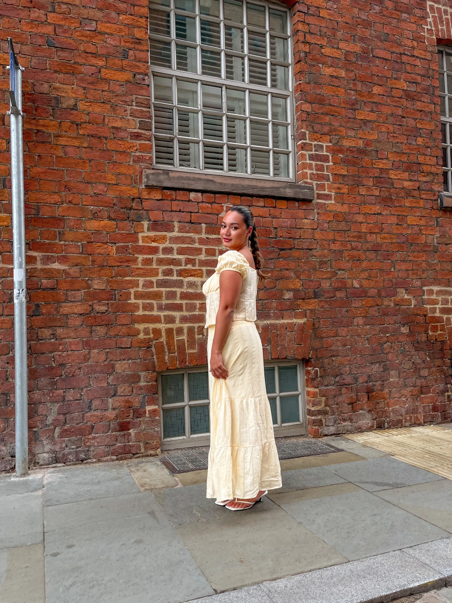 Pale-Lemon Tie-Front Top - Image 2