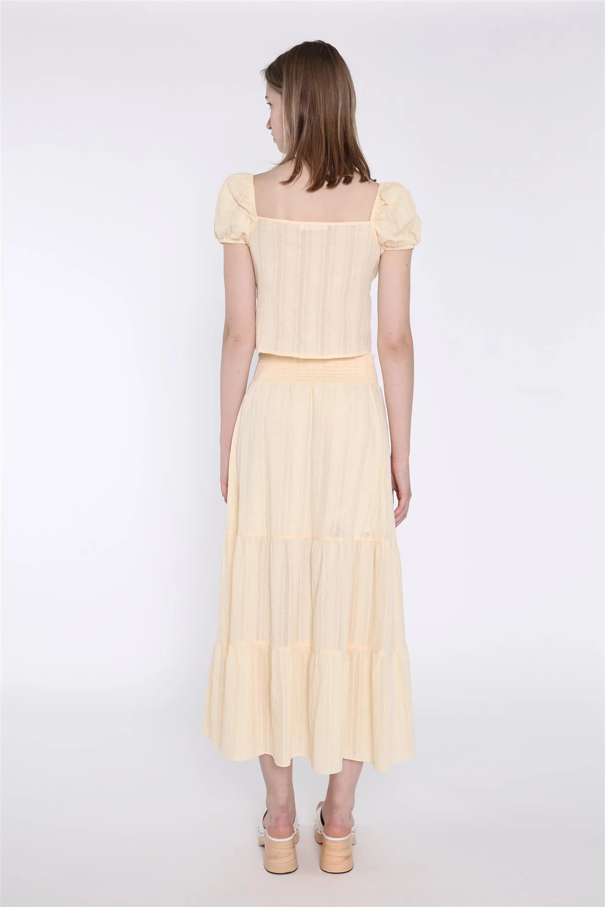 Pale-Lemon Tie-Front Top - Image 4