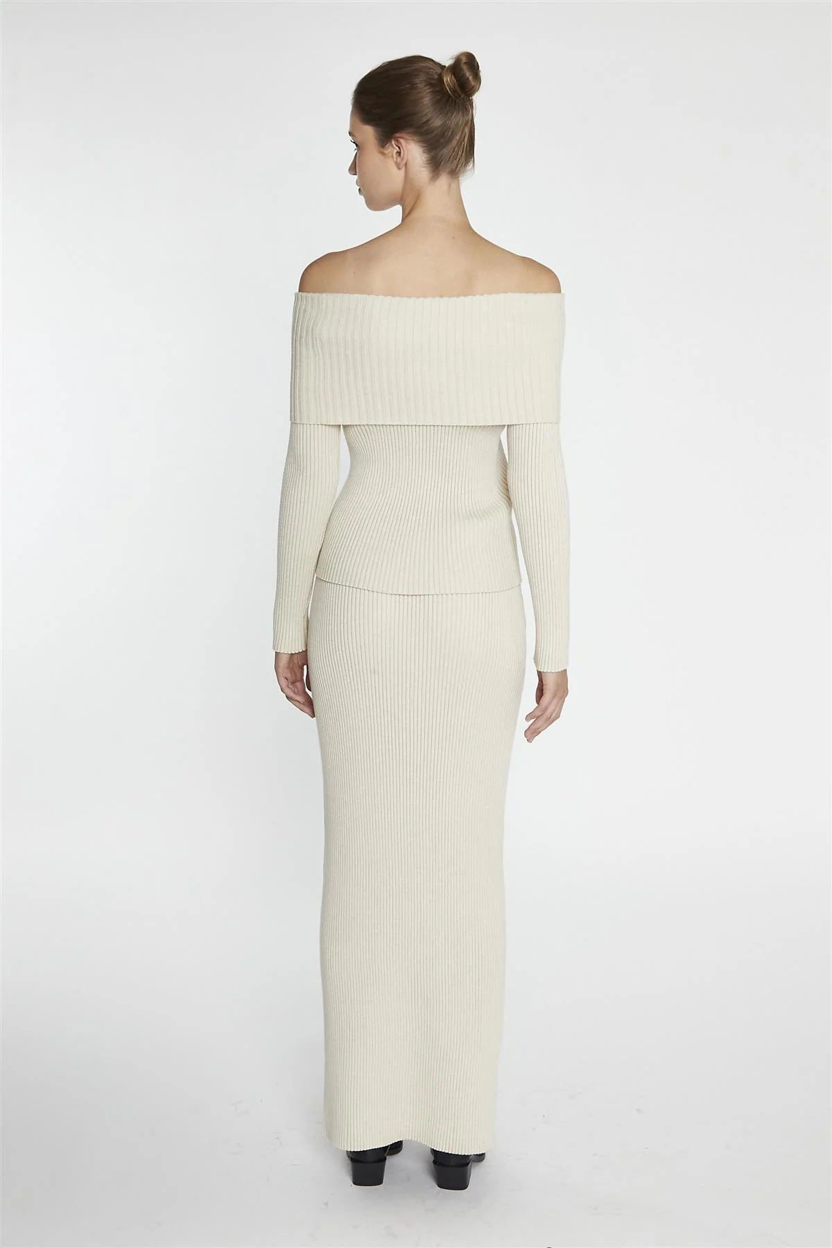 Pencil Maxi Skirt - Light Stone - Image 2