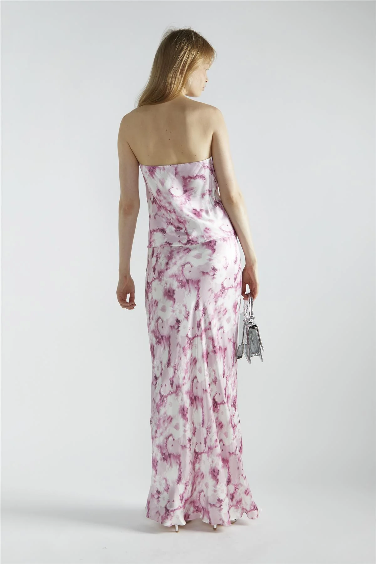 Pink Blur Daisy Flare Maxi-Skirt - Image 2