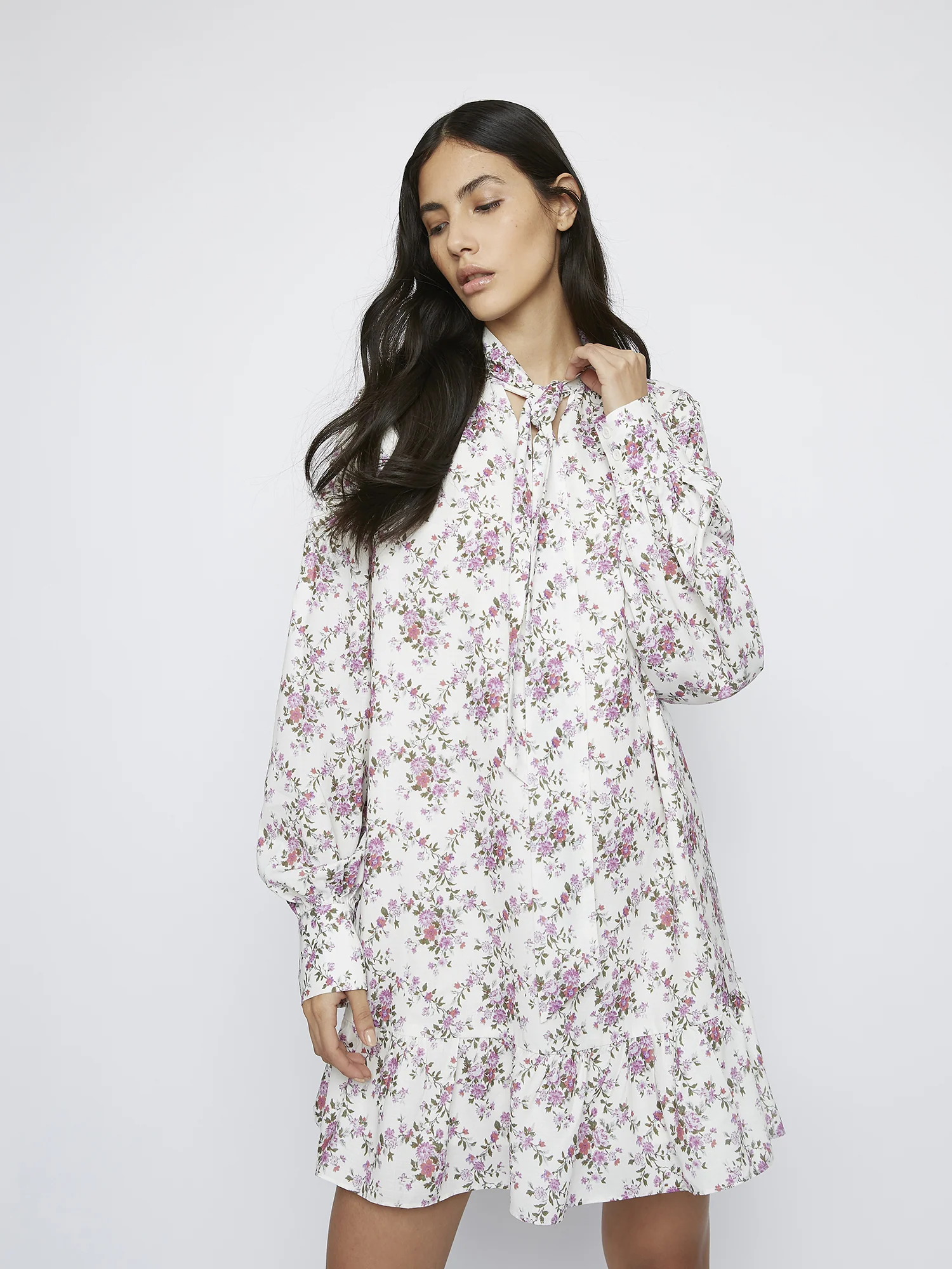 Romantic Floral Mini Dress - Image 2
