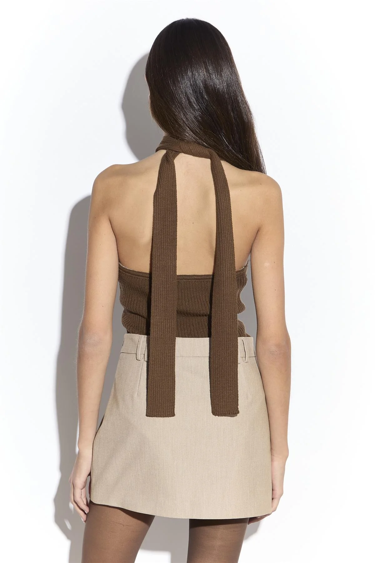Sepia Knitted Halter Neck Bodysuit - Image 4