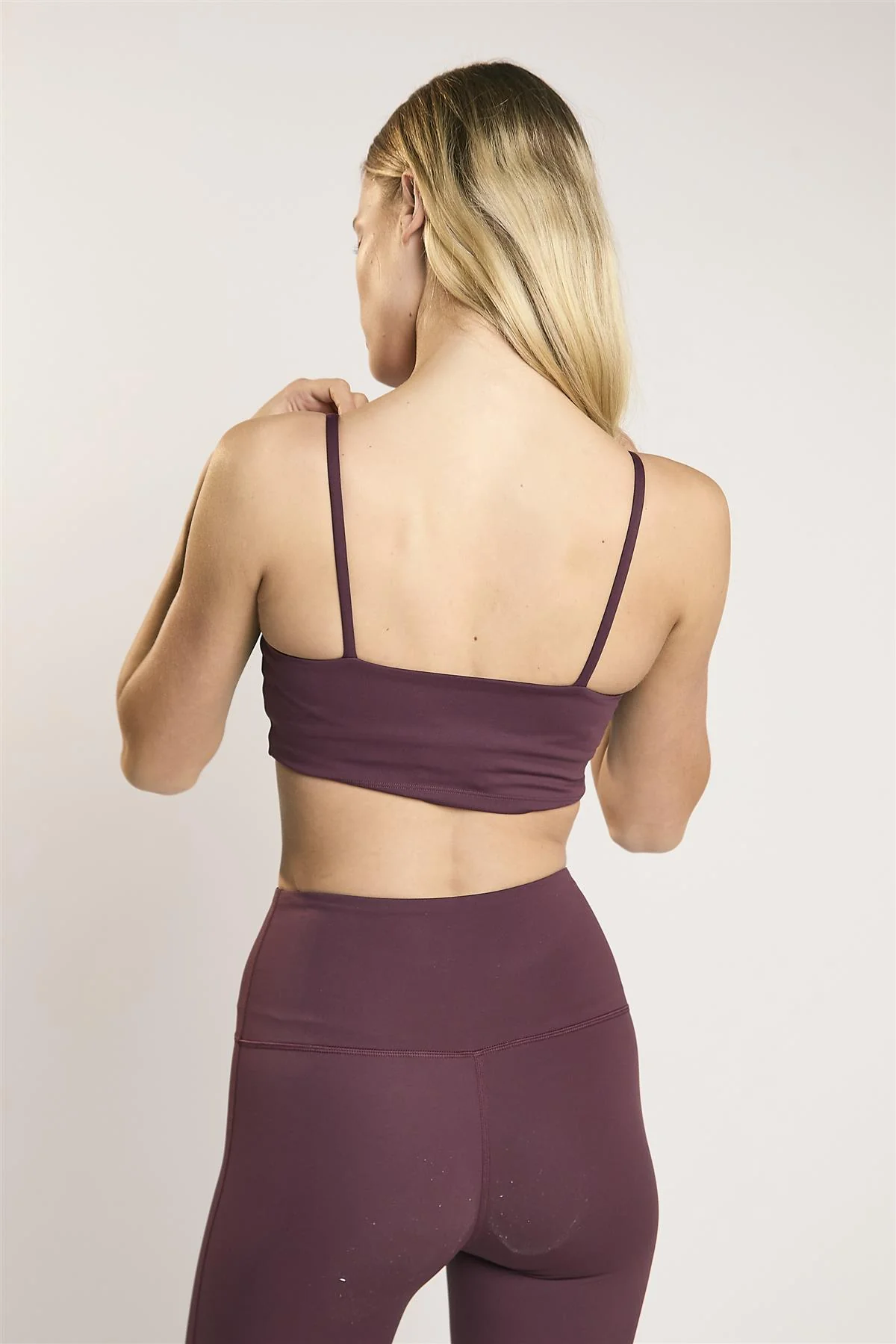 Signature Burgundy Scoop-Neck Crop-Top - Image 2